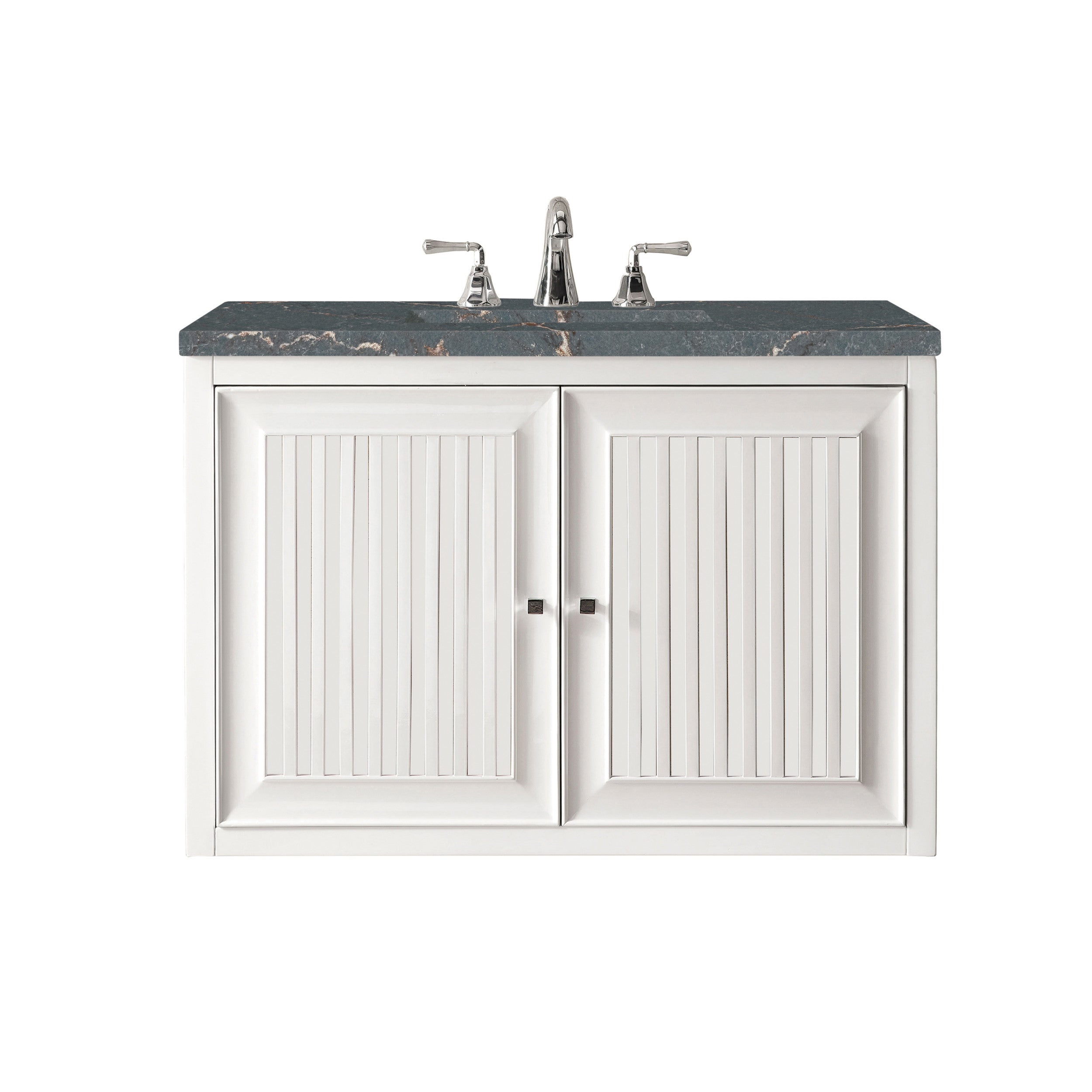 Glossy White / Parisien Bleu - 3 Faucet Holes