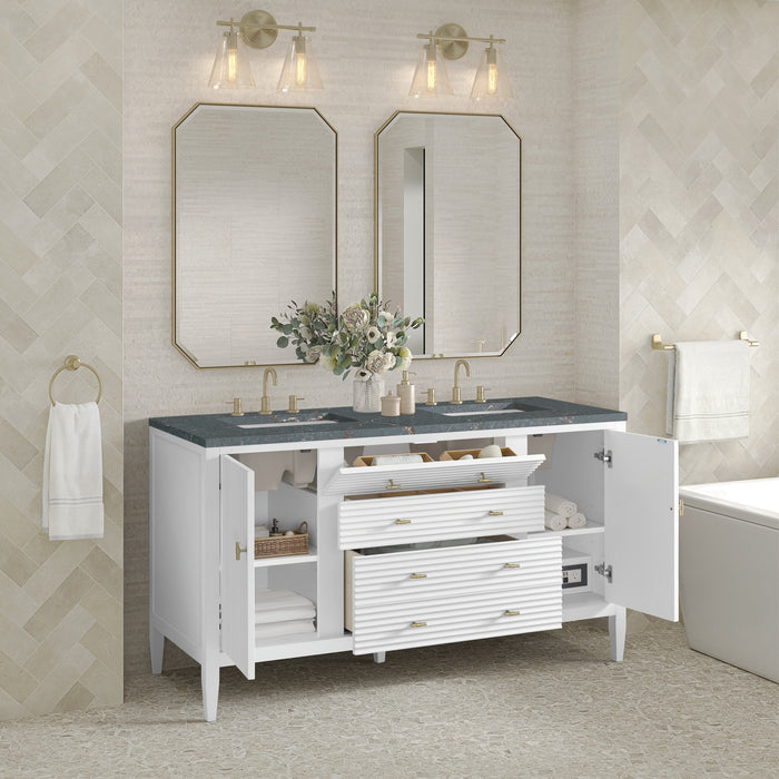 Bright White / Parisien Bleu - 3 Faucet Holes