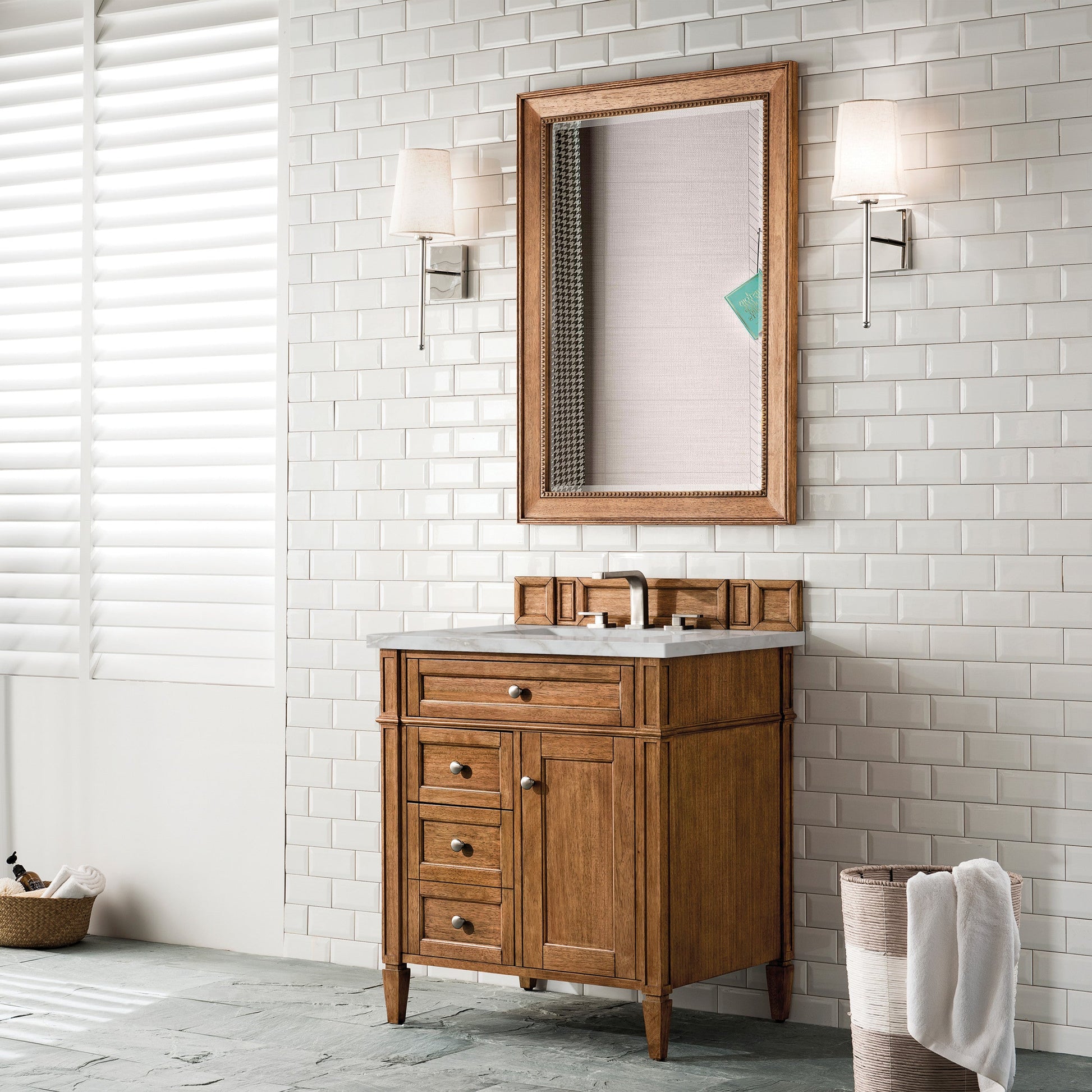 Saddle Brown / Victorian Silver - 3 Faucet Holes