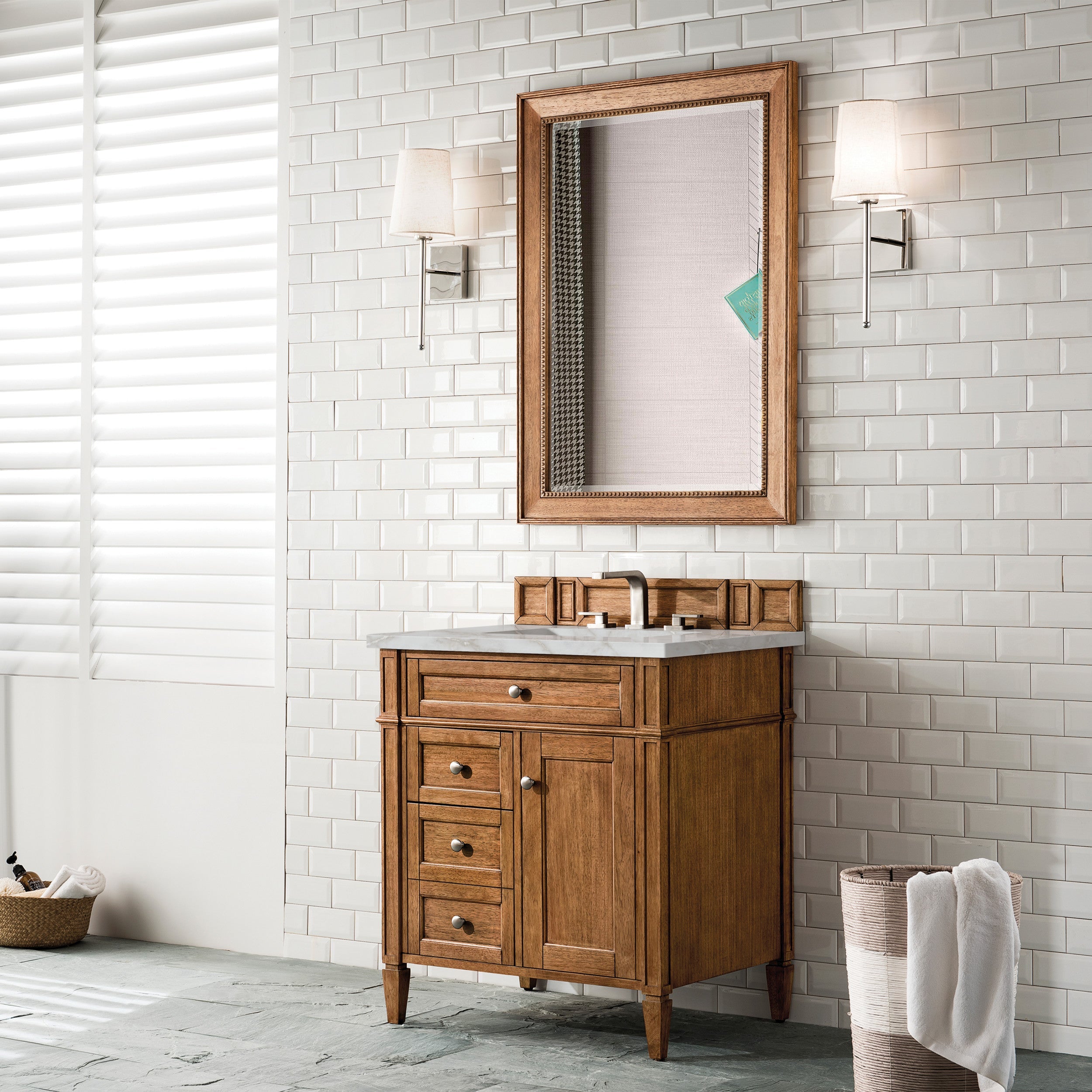 Saddle Brown / Victorian Silver - 3 Faucet Holes