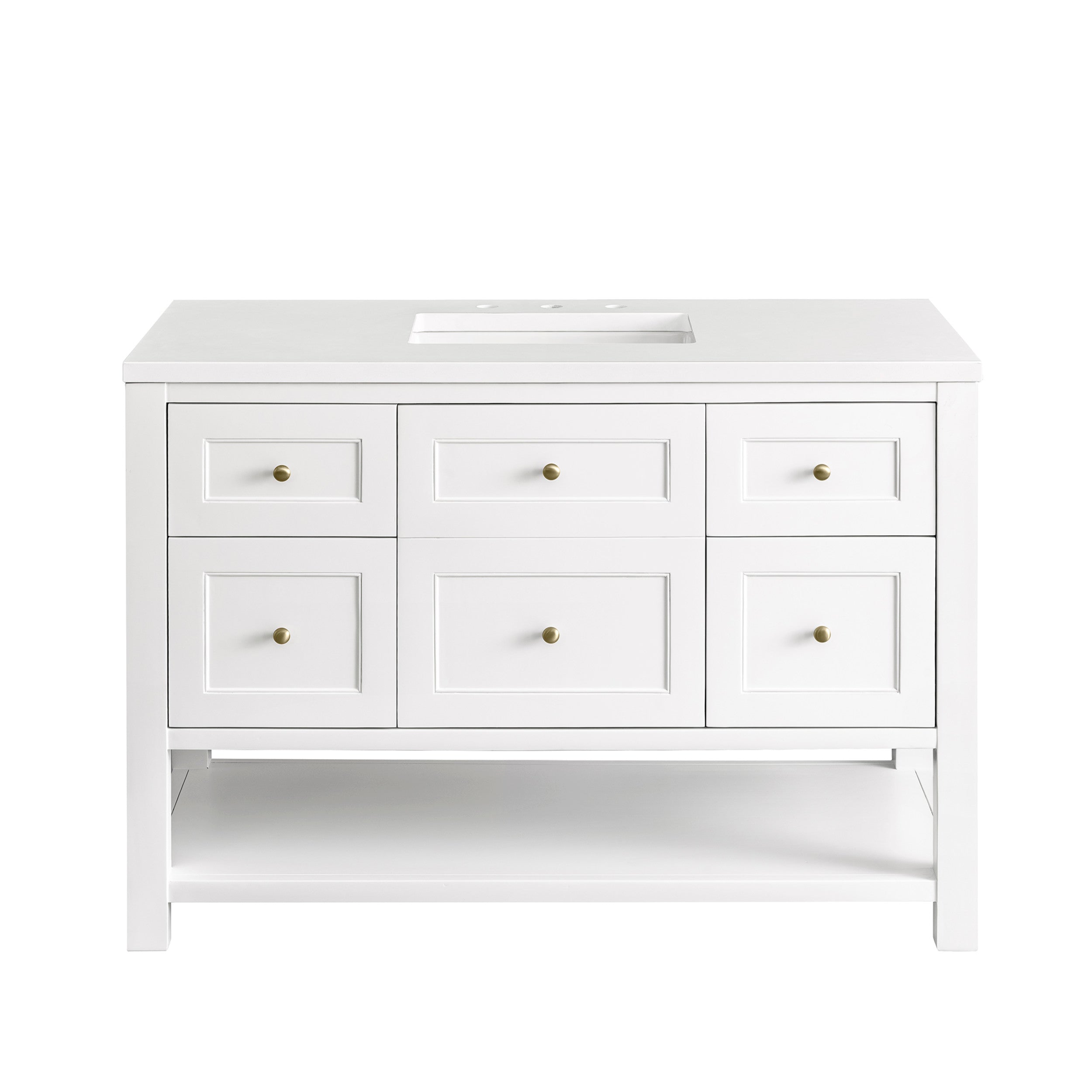 Bright White / White Zeus - 3 Faucet Holes