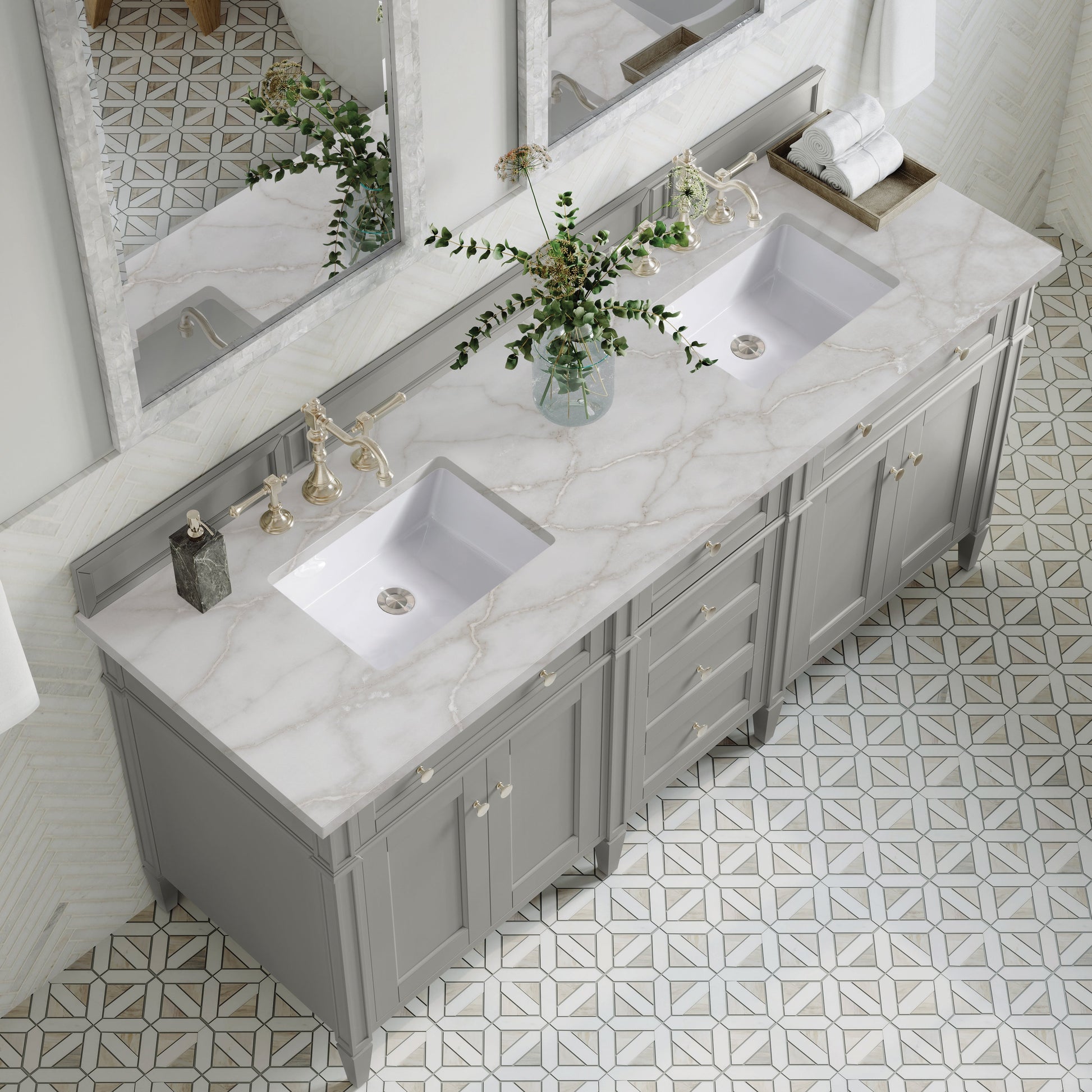 Urban Gray / Victorian Silver - 3 Faucet Holes