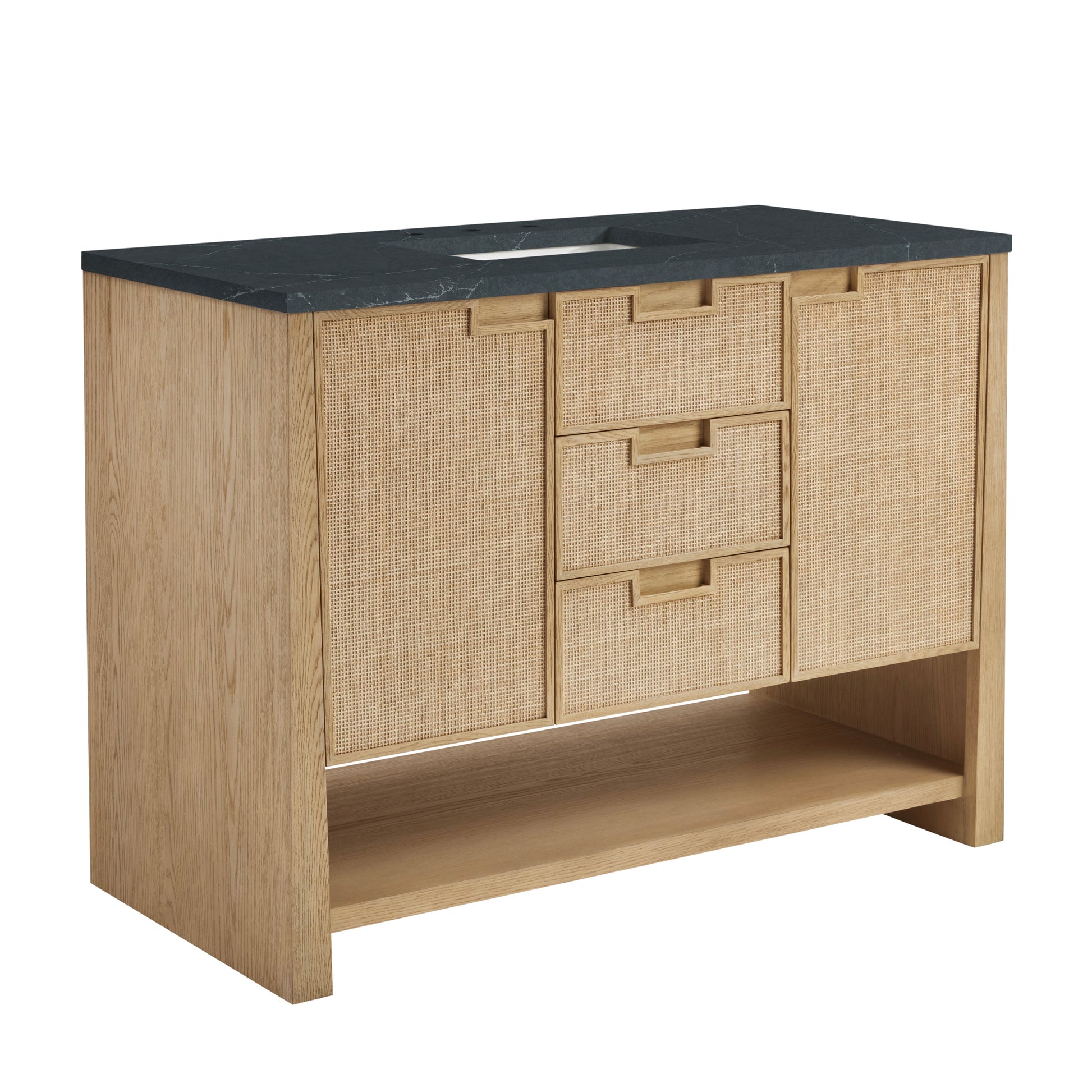Seaside Oak / Charcoal Soapstone - 3 Faucet Holes