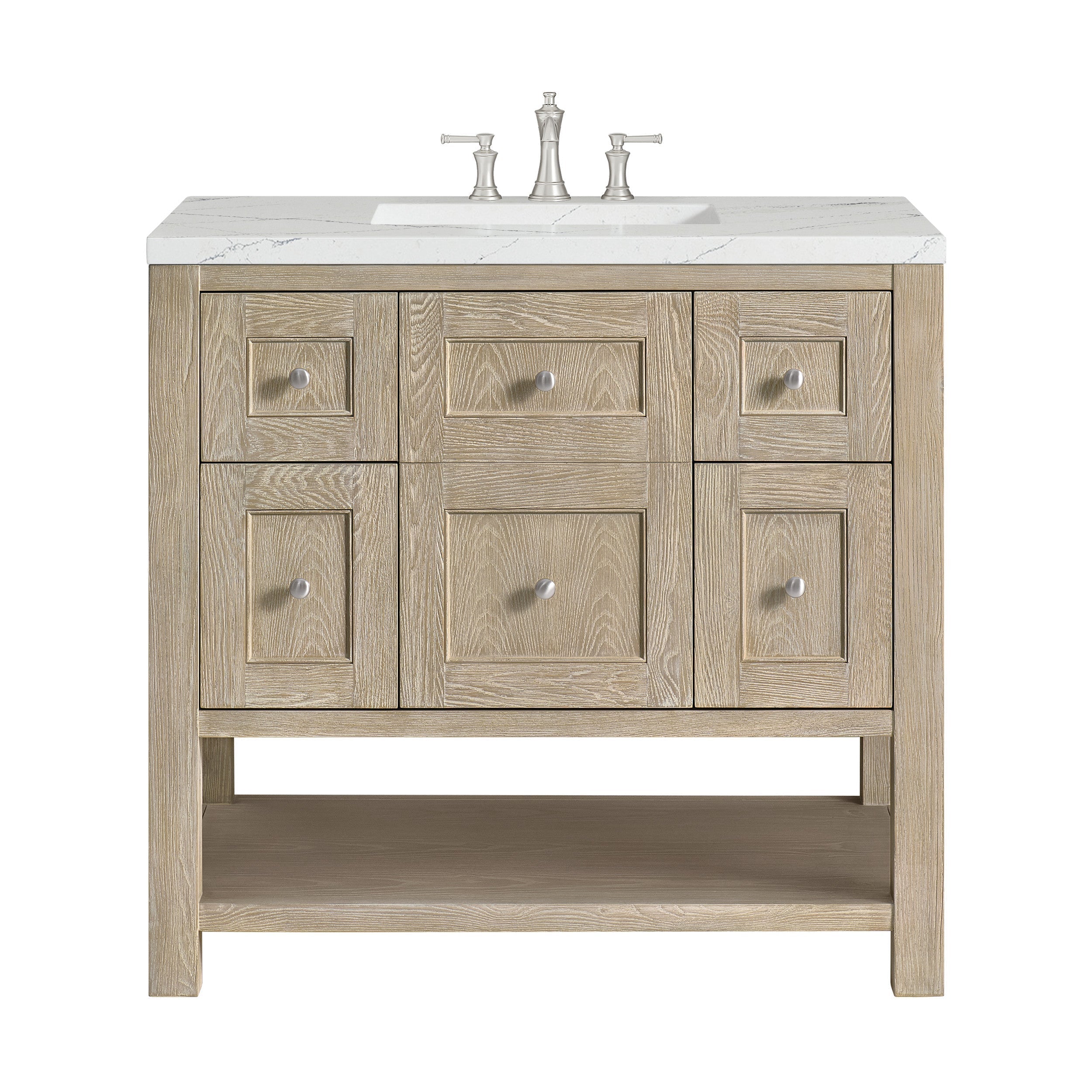 Whitewashed Oak / Ethereal Noctis - 3 Faucet Holes