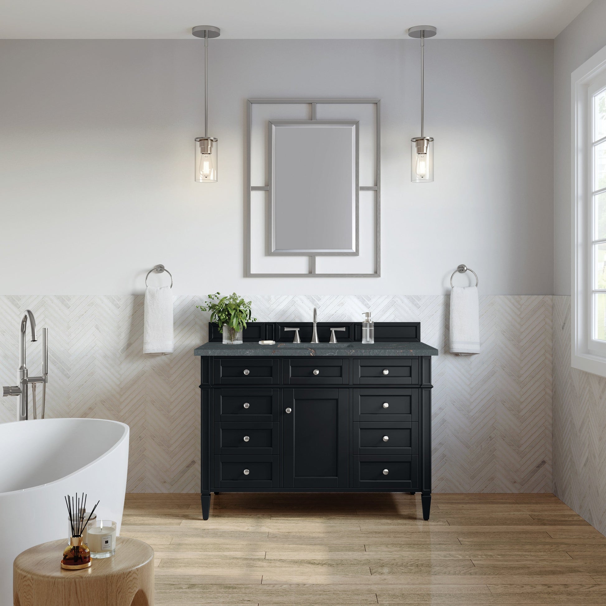 Black Onyx / Parisien Bleu - 3 Faucet Holes
