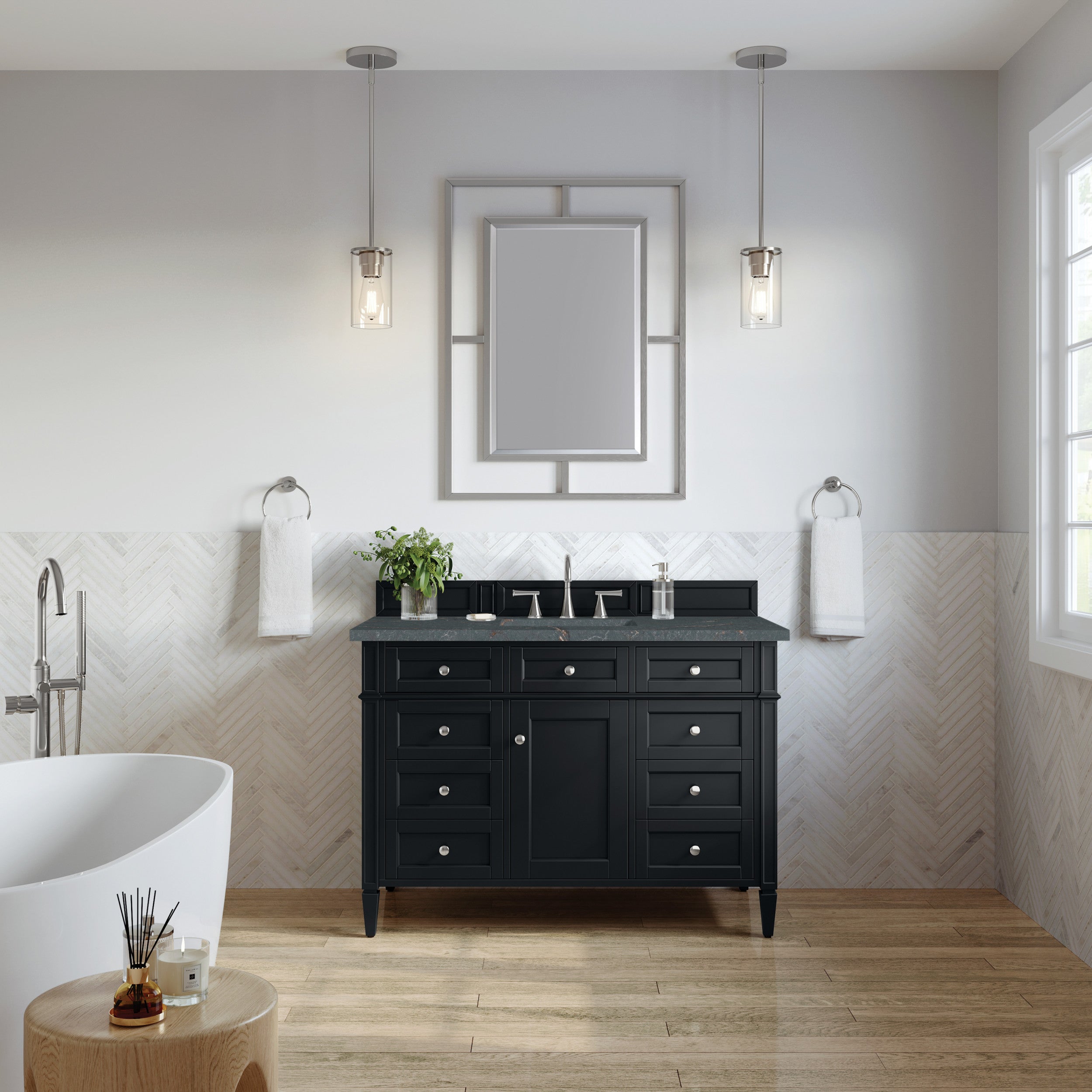 Black Onyx / Parisien Bleu - 3 Faucet Holes