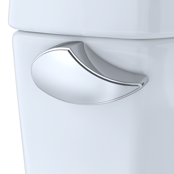 Toto Drake II Two Piece Elongated 1.28 GPF Universal Height Toilet with Cefiontect and Right Hand Trip Lever