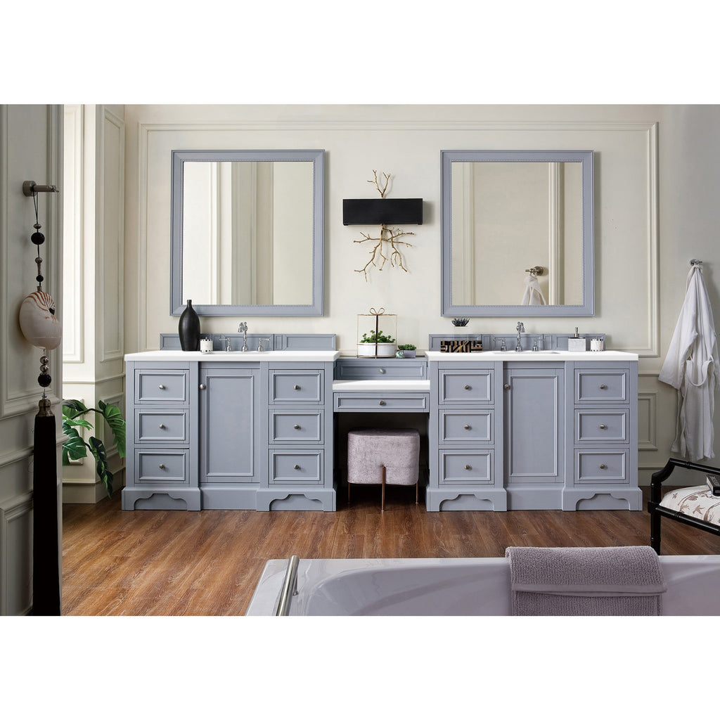 Silver Gray / White Zeus - 3 Faucet Holes
