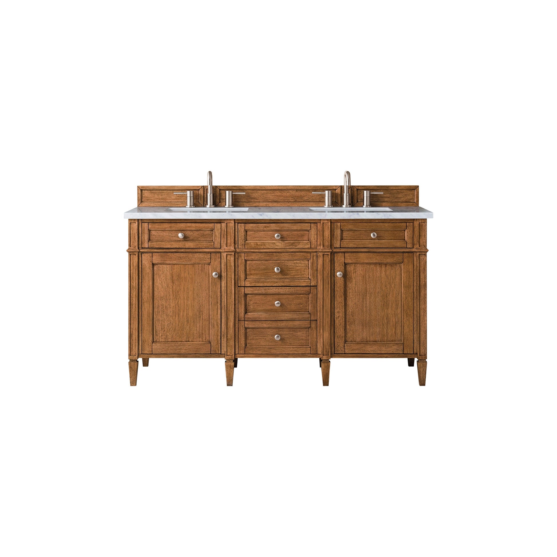 Saddle Brown / Carrara White - 3 Faucet Holes