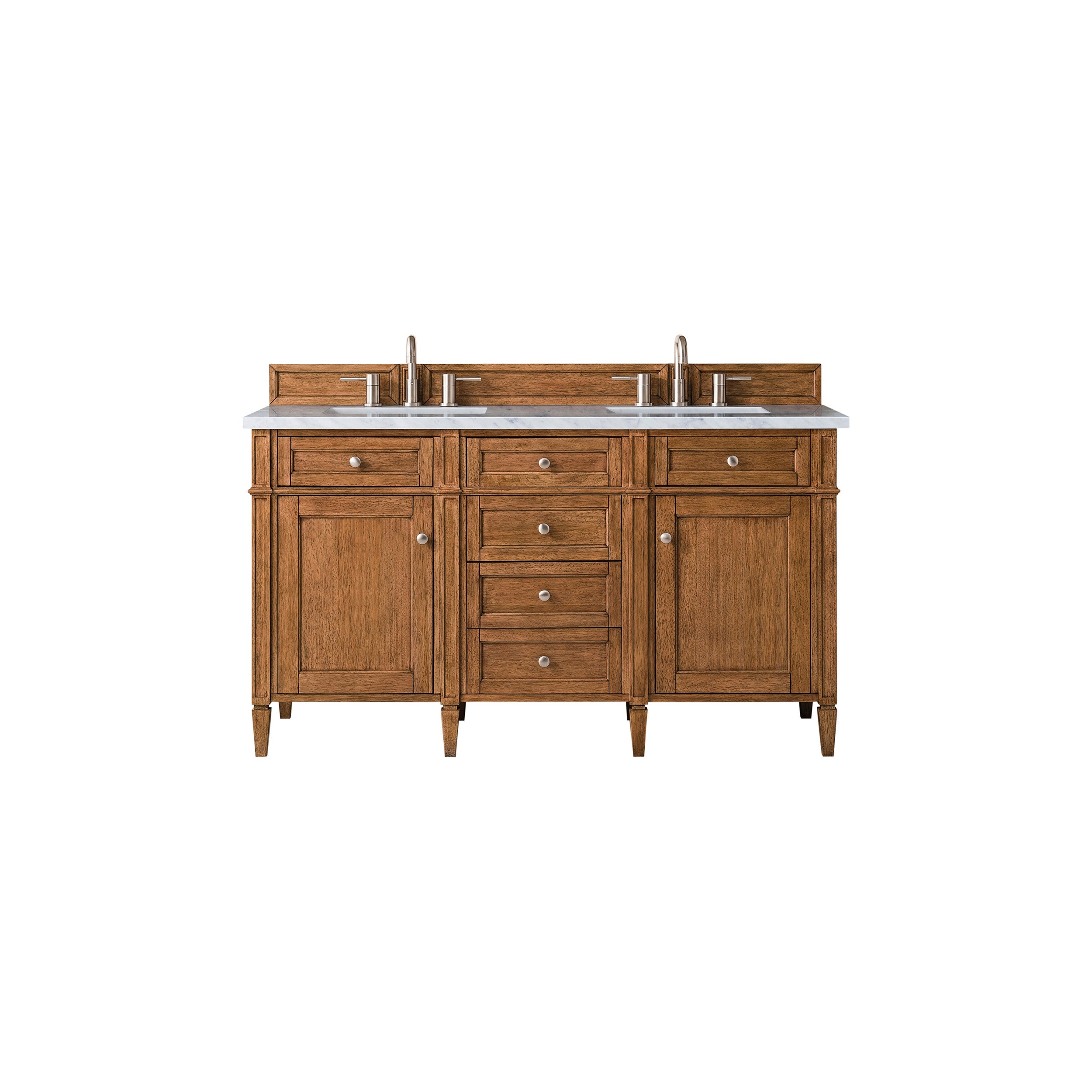Saddle Brown / Carrara White - 3 Faucet Holes