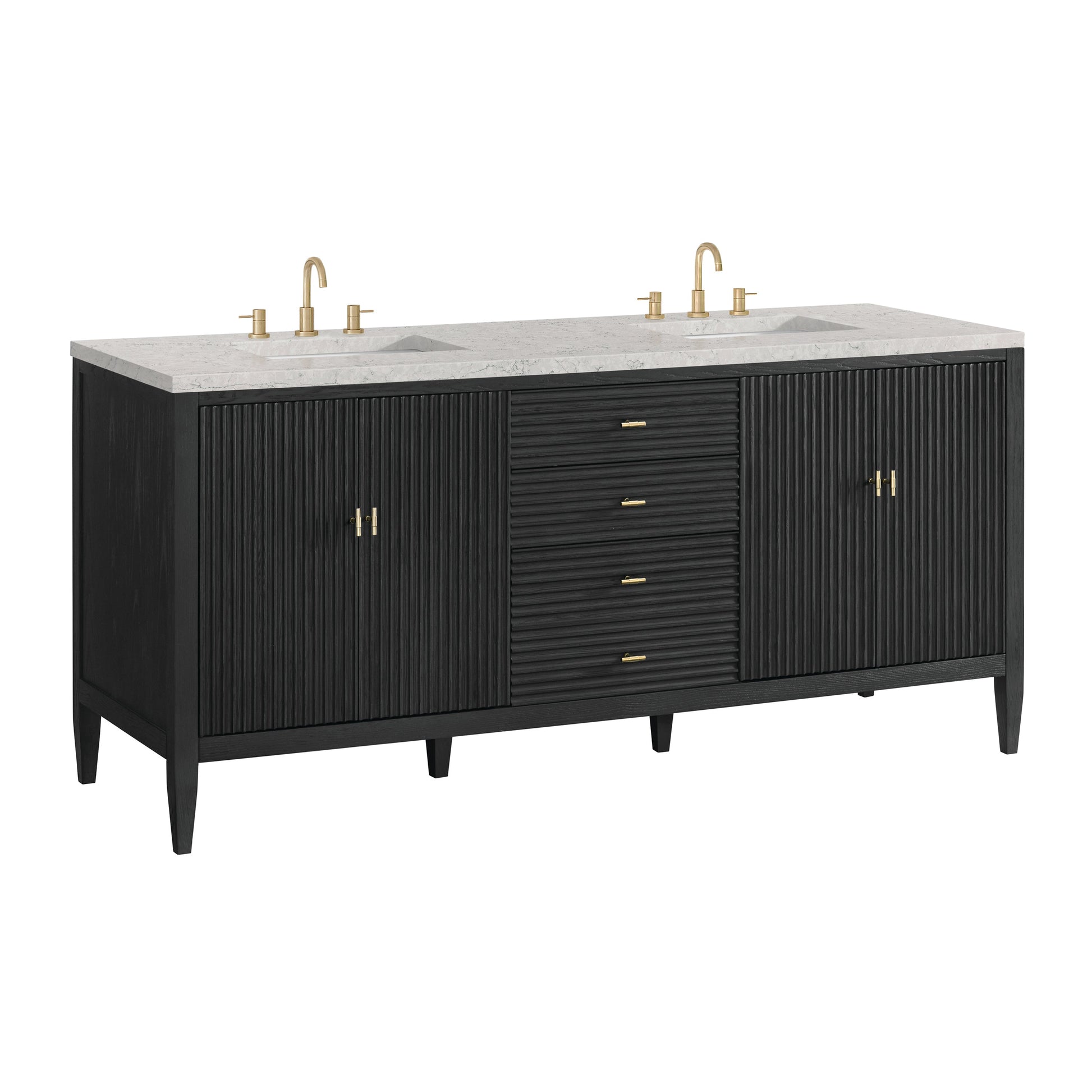 Carbon Oak / Eternal Jasmine Pearl - 3 Faucet Holes