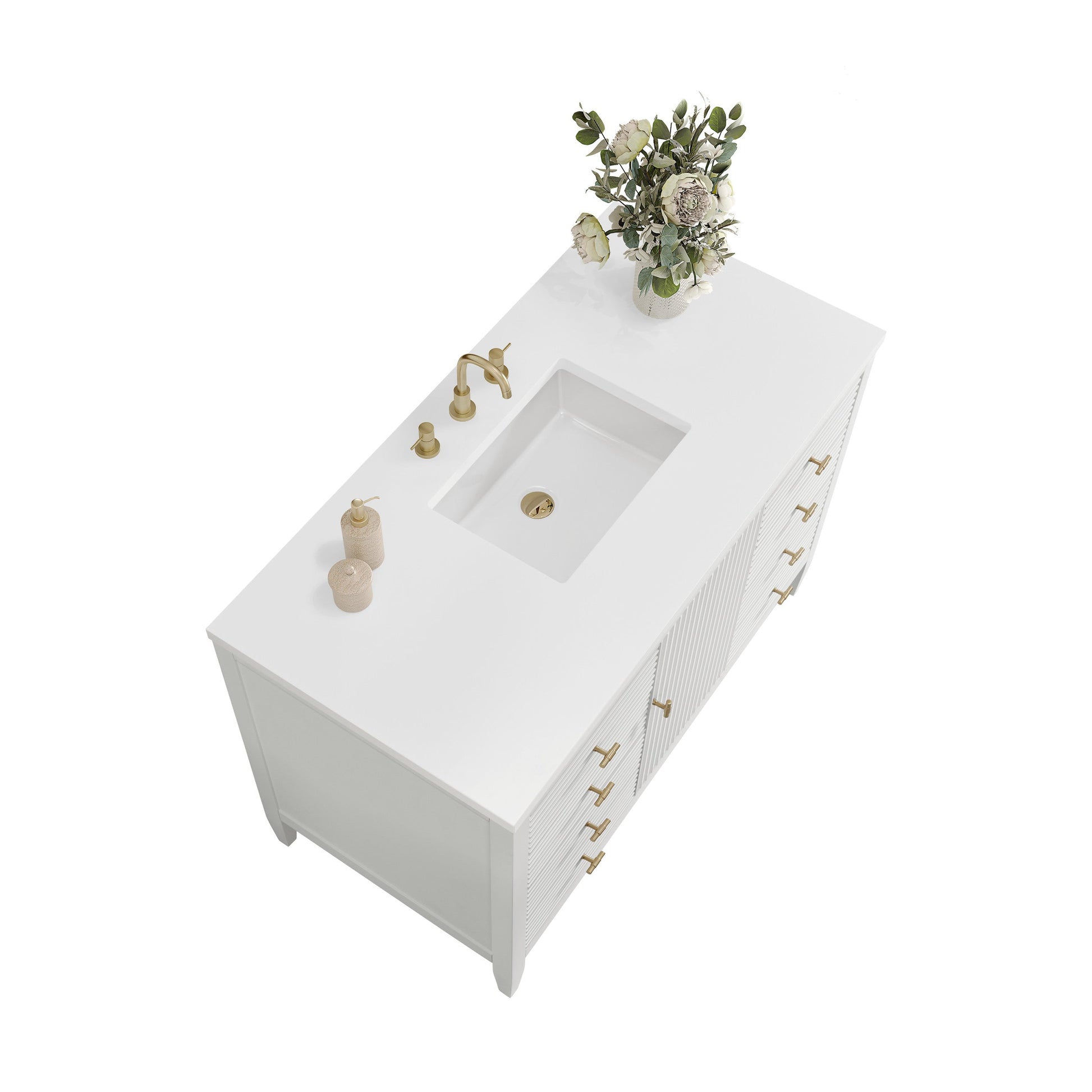 Bright White / White Zeus - 3 Faucet Holes