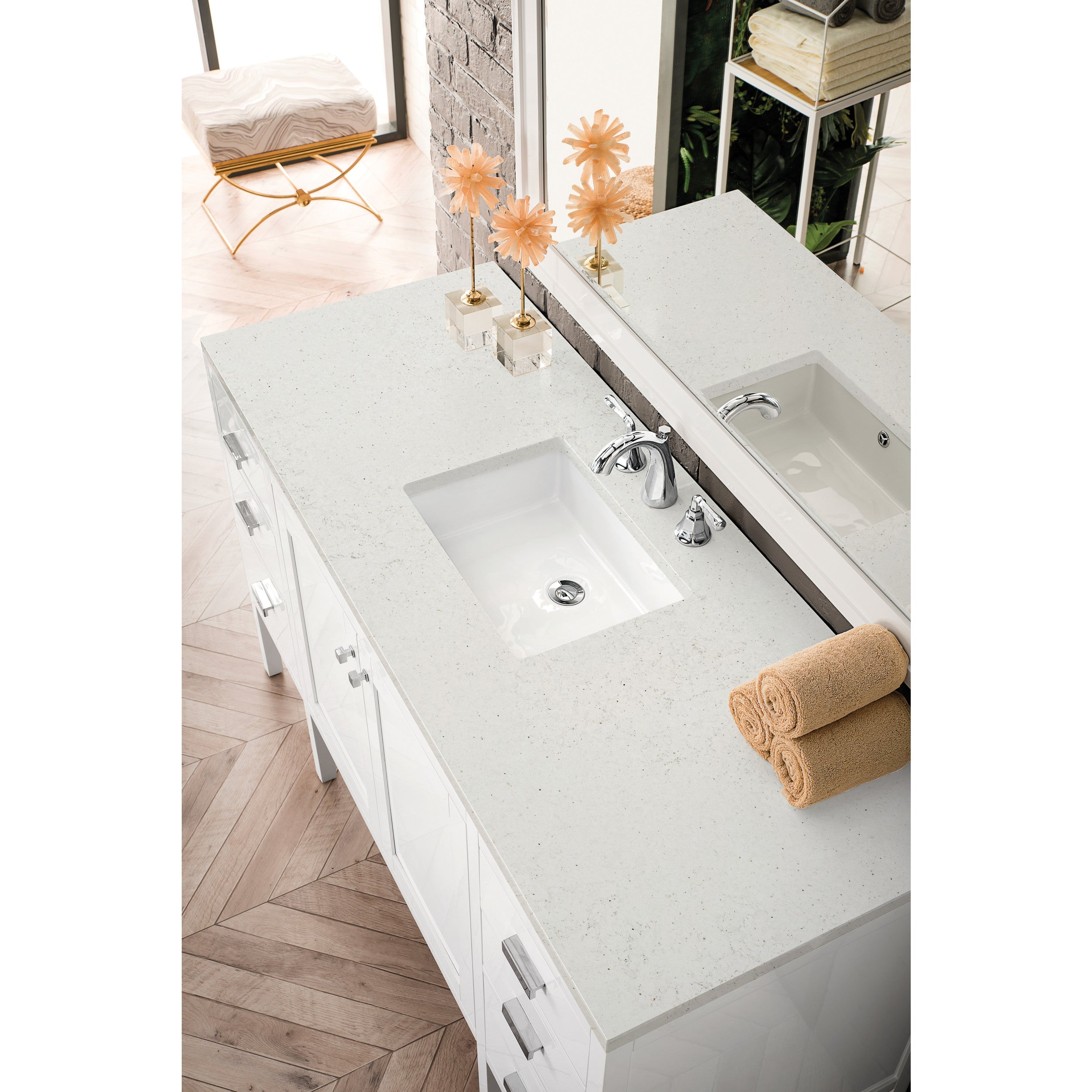 Glossy White / Lime Delight - 3 Faucet Holes