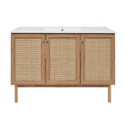 Golden Oak / White / 1-Hole