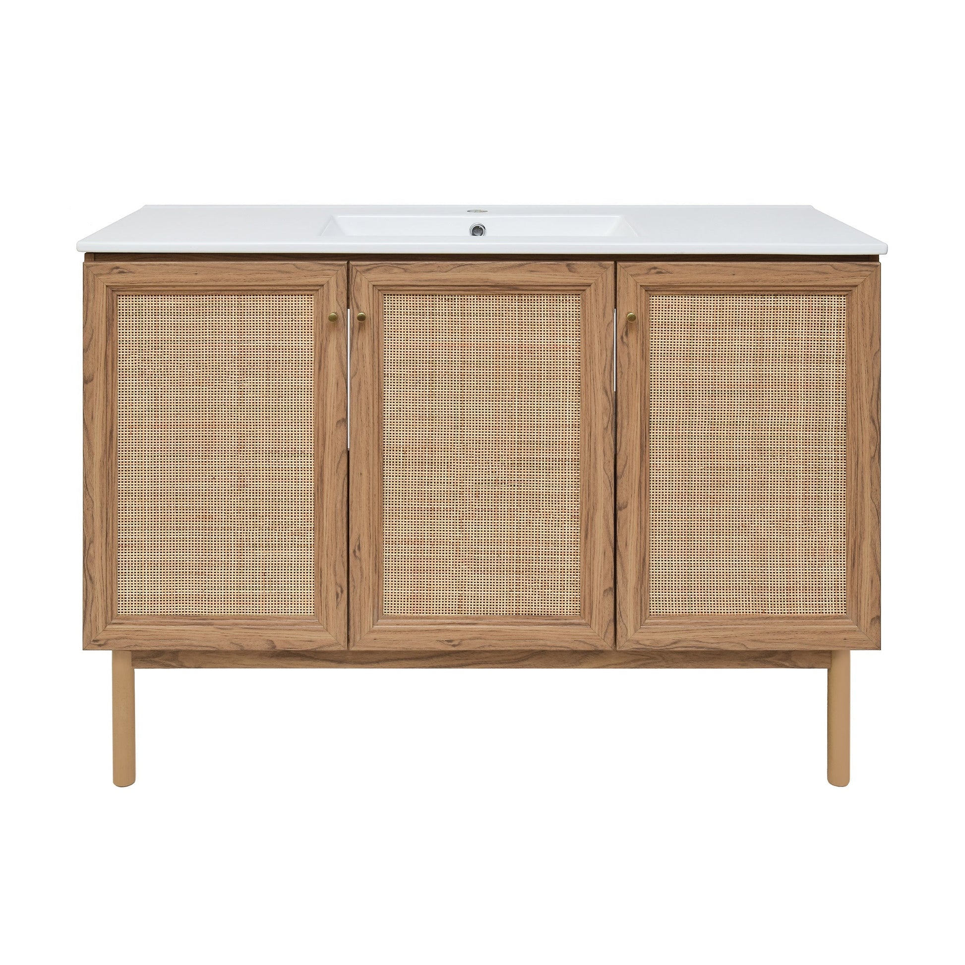 Golden Oak / White / 1-Hole