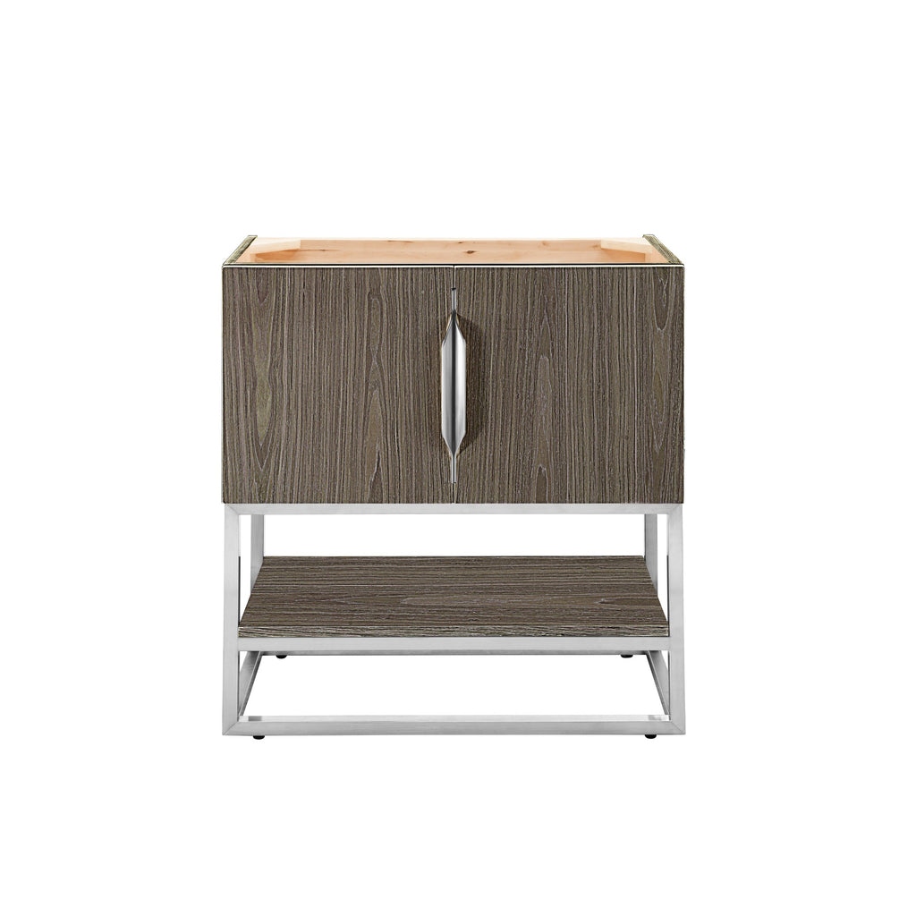Ash Gray / Brushed Nickel - 1 Faucet Hole