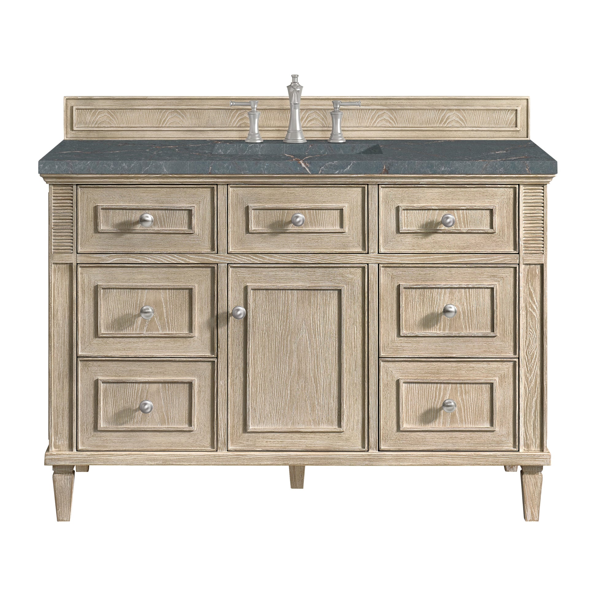 Whitewashed Oak / Parisien Bleu - 3 Faucet Holes