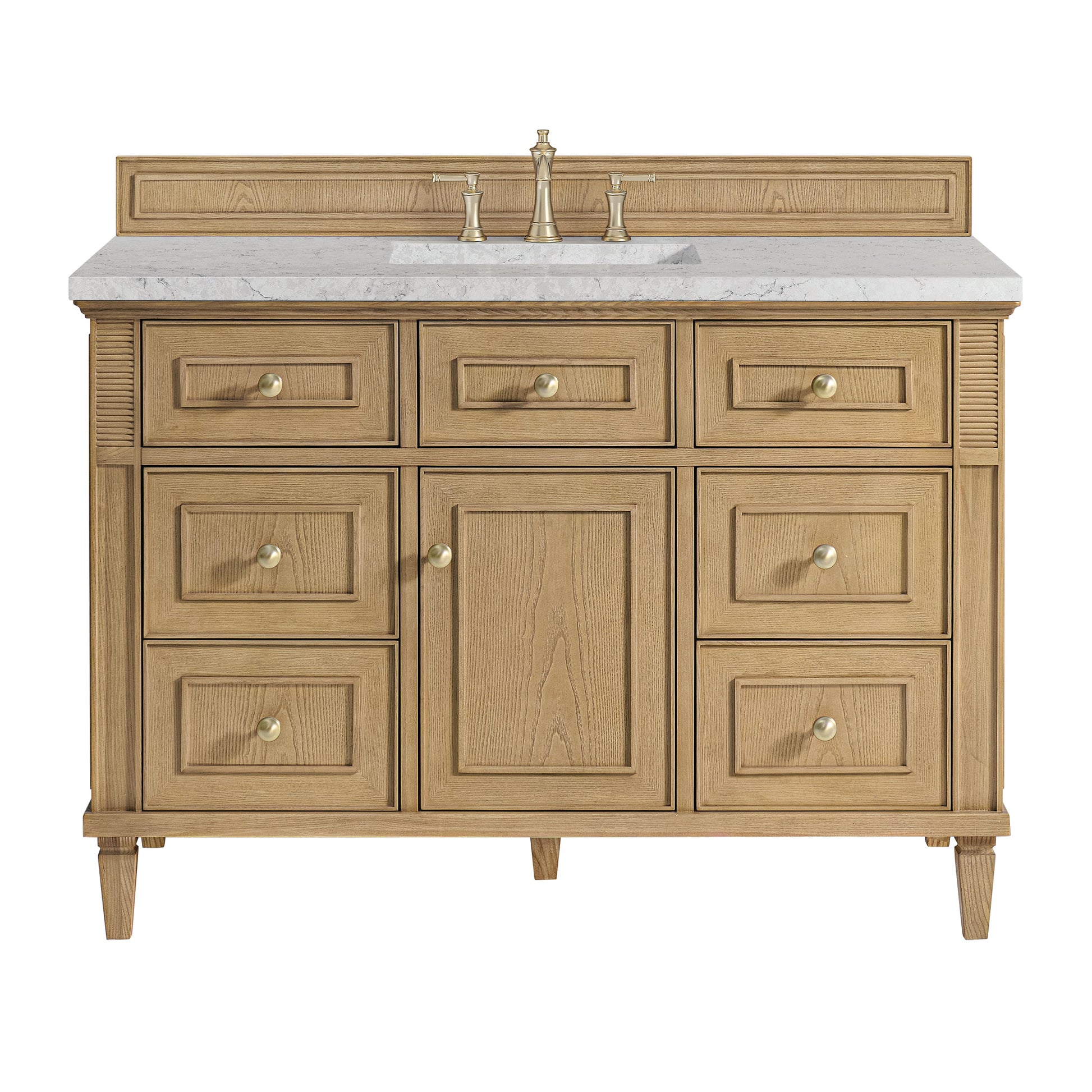 Light Natural Oak / Eternal Jasmine Pearl - 3 Faucet Holes