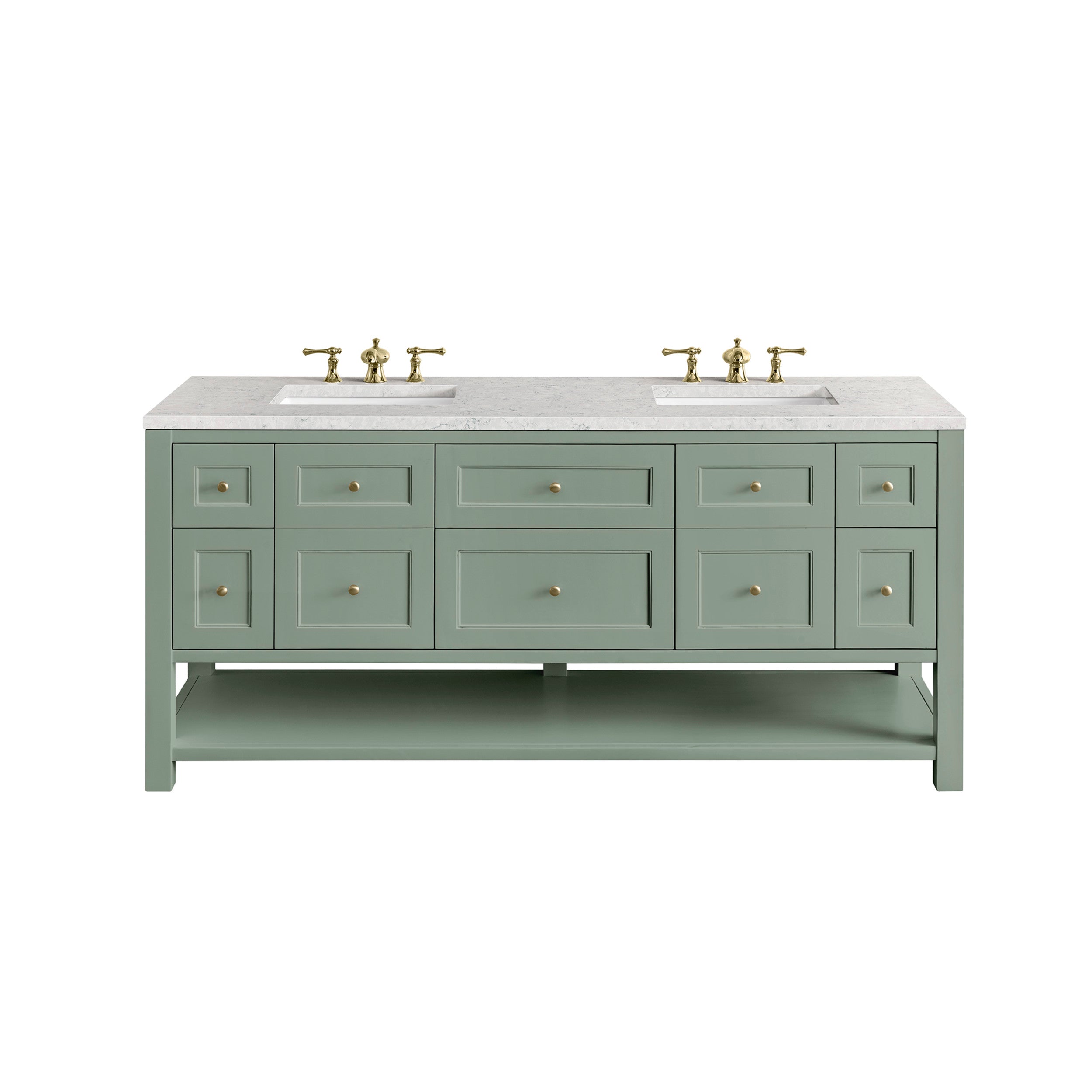 Smokey Celadon / Eternal Jasmine Pearl - 3 Faucet Holes