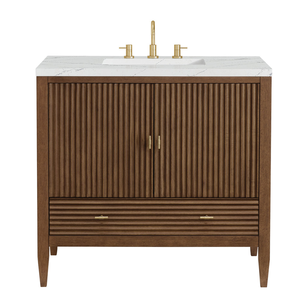Mid-Century Walnut / Ethereal Noctis - 3 Faucet Holes