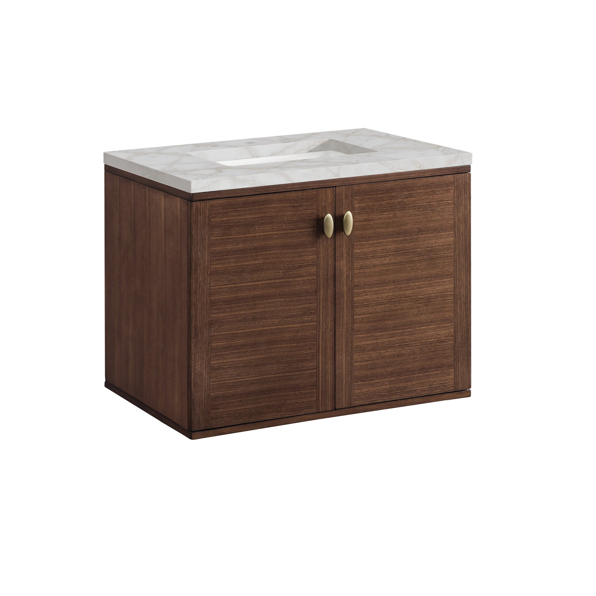 Mid-Century Walnut / Victorian Silver - 3 Faucet Holes
