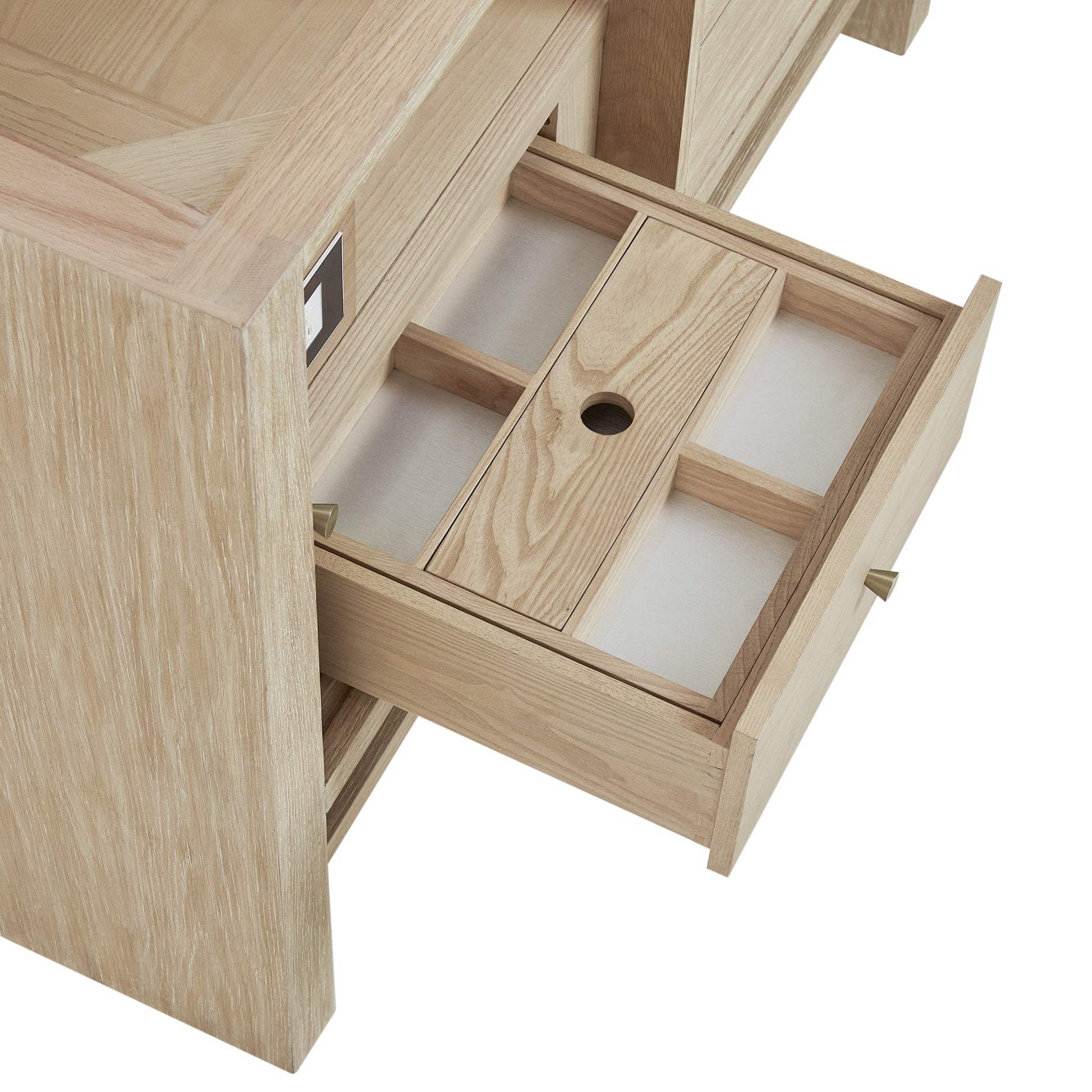Sunwashed Oak / White Zeus - 3 Faucet Holes