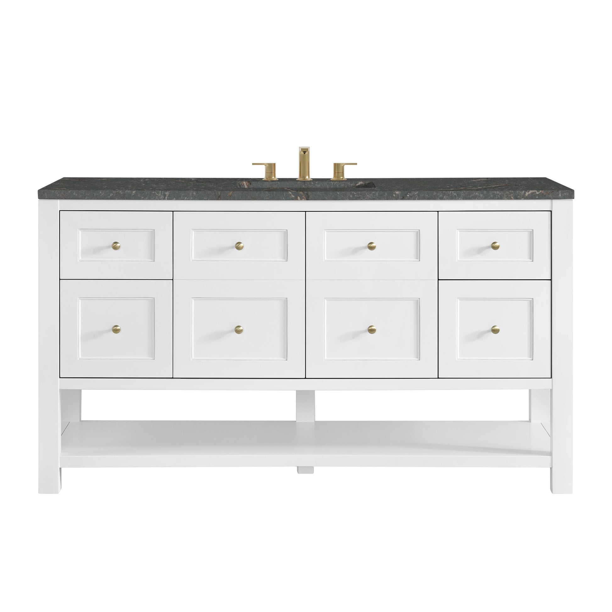 Bright White / Parisien Bleu - 3 Faucet Holes
