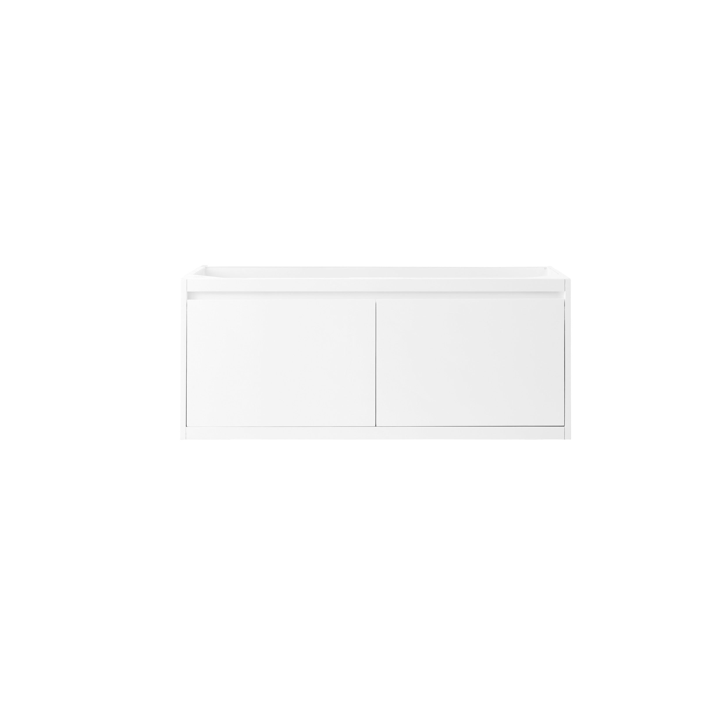 Glossy White / No Countertop