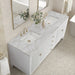 Bright White / Victorian Silver - 3 Faucet Holes