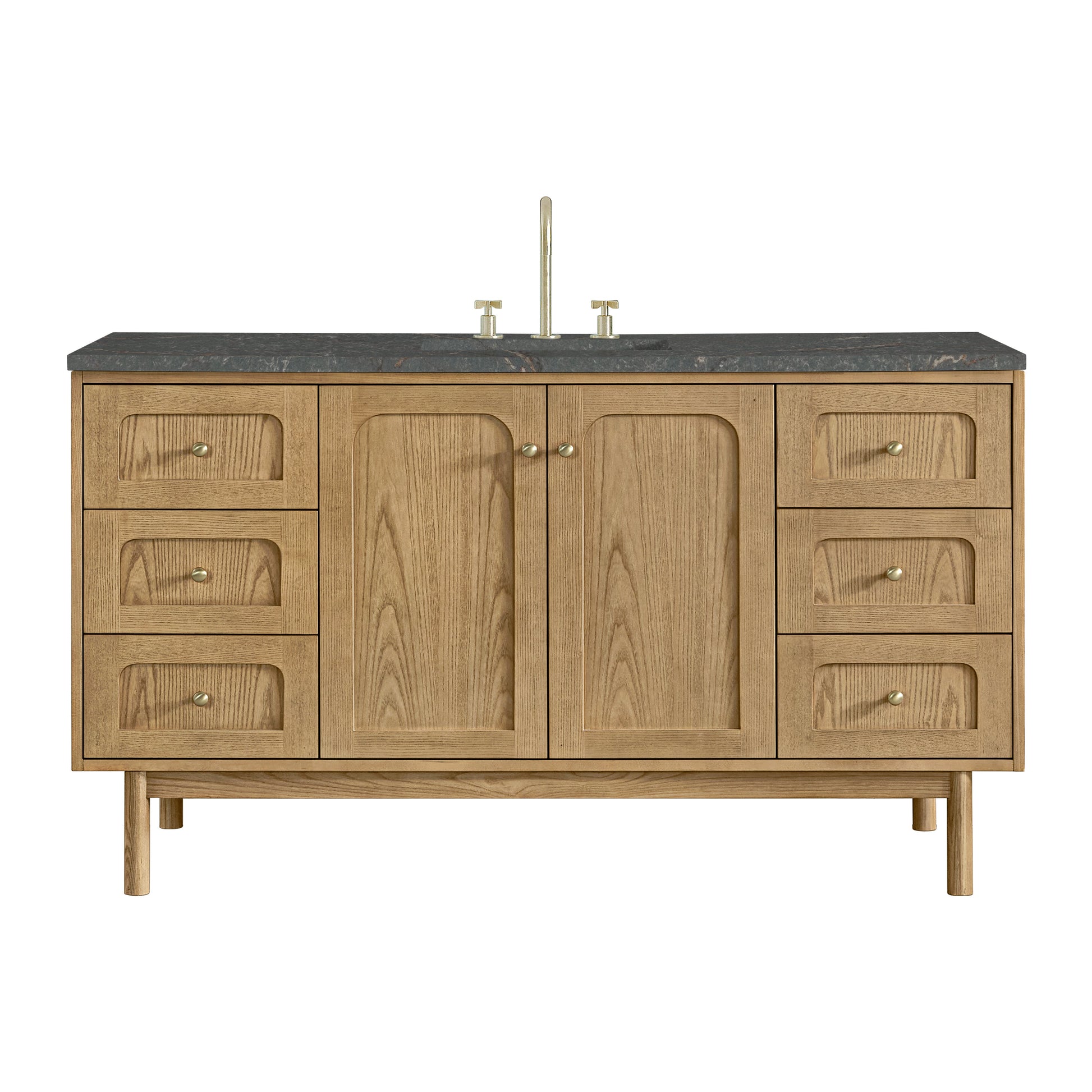 Light Natural Oak / Parisien Bleu - 3 Faucet Holes