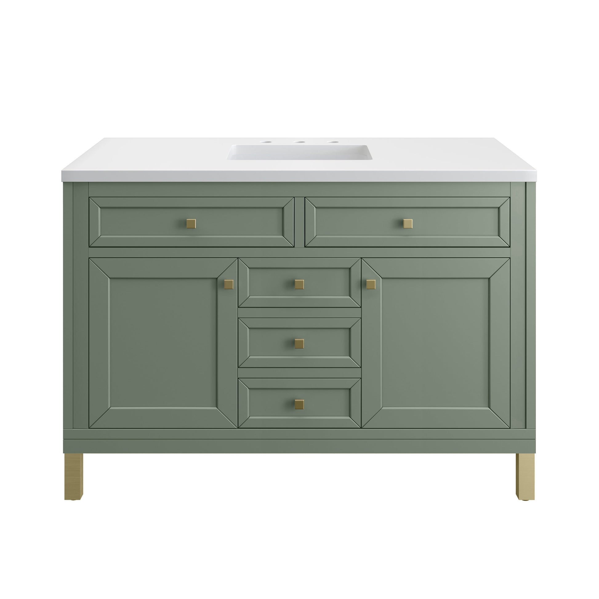 Smokey Celadon / White Zeus - 3 Faucet Holes