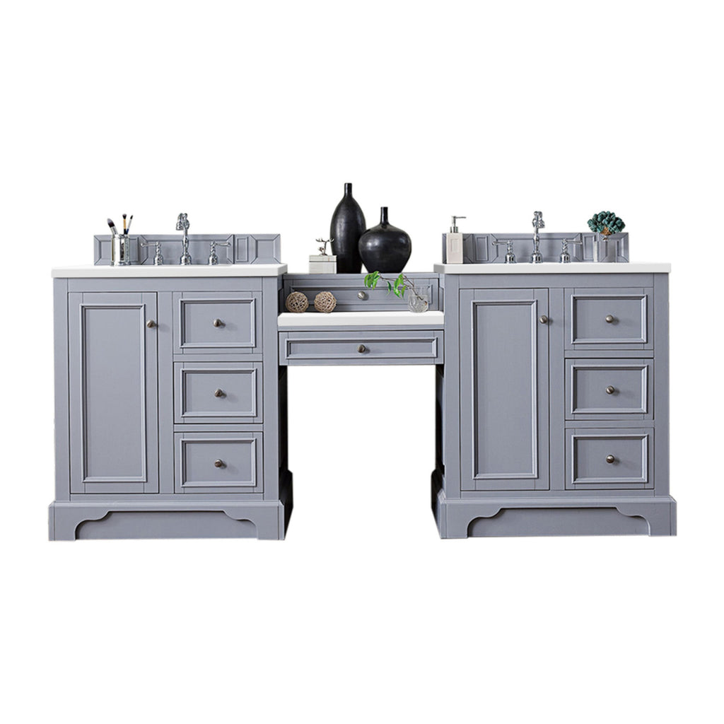 Silver Gray / White Zeus - 3 Faucet Holes