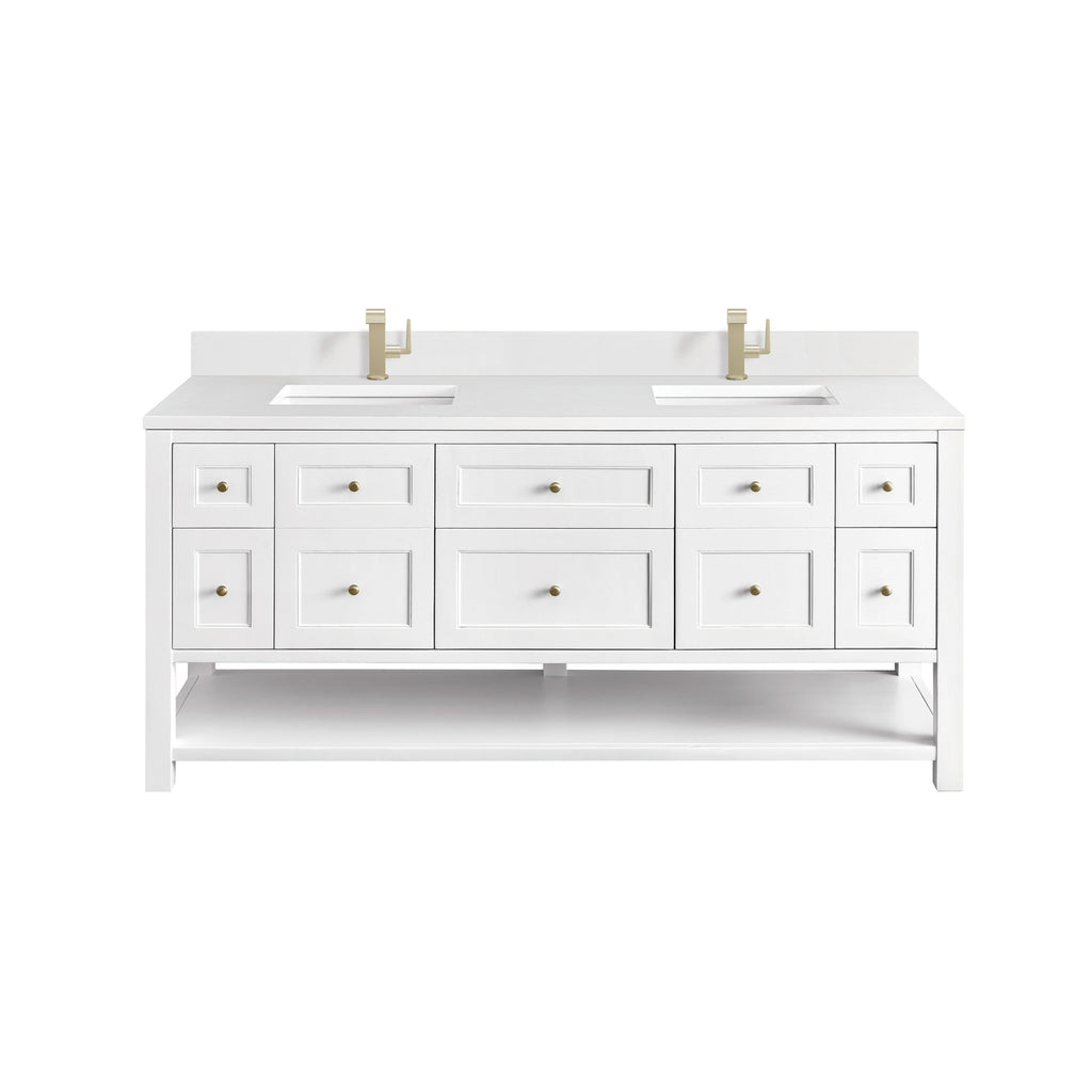 Bright White / White Zeus - 1 Faucet Hole
