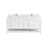 Bright White / White Zeus - 1 Faucet Hole