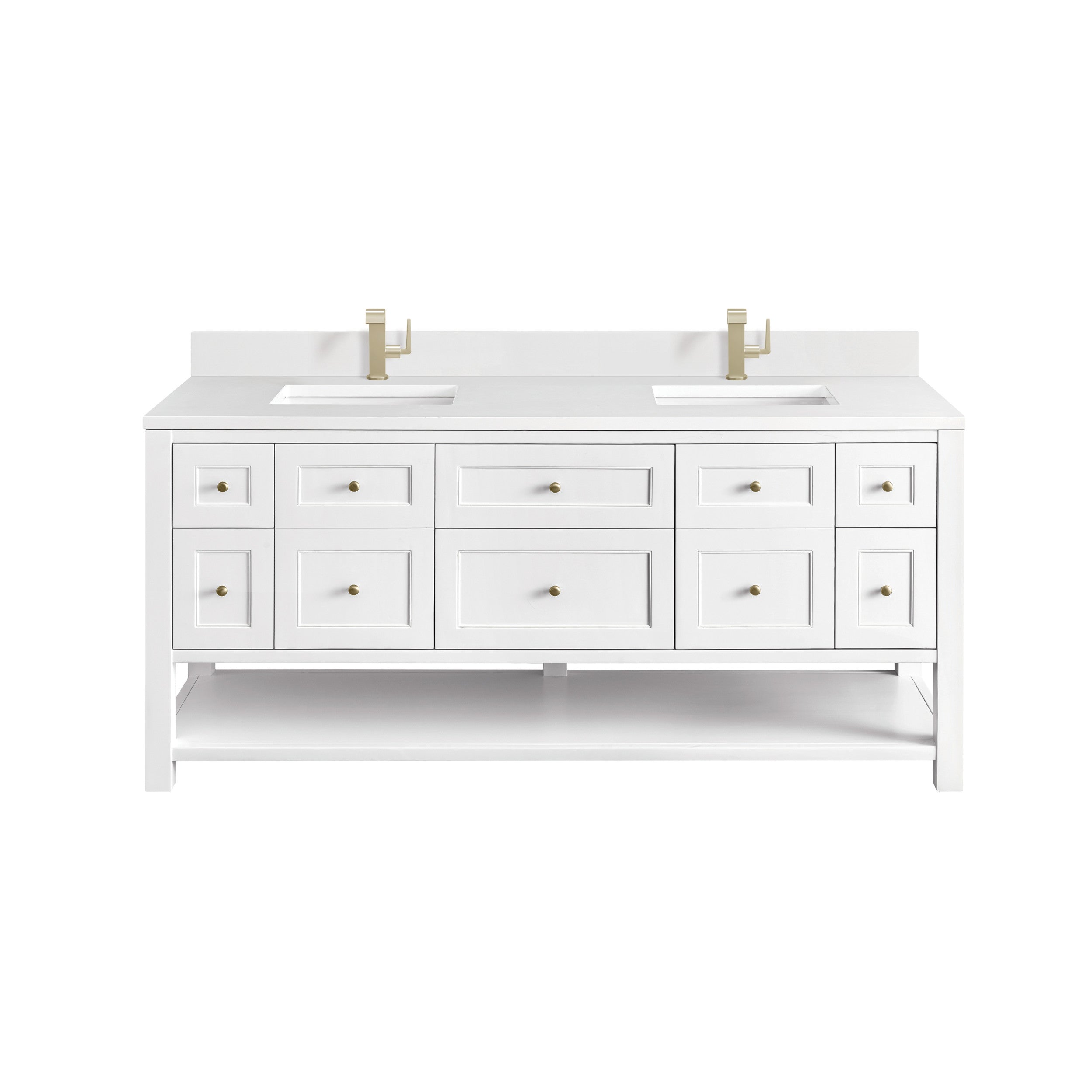 Bright White / White Zeus - 1 Faucet Hole