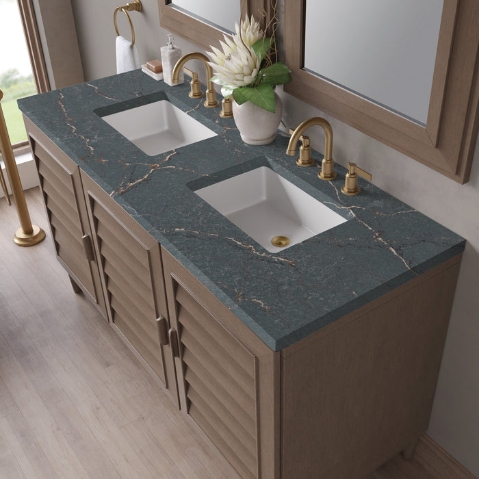 Whitewashed Walnut / Parisien Bleu - 3 Faucet Holes
