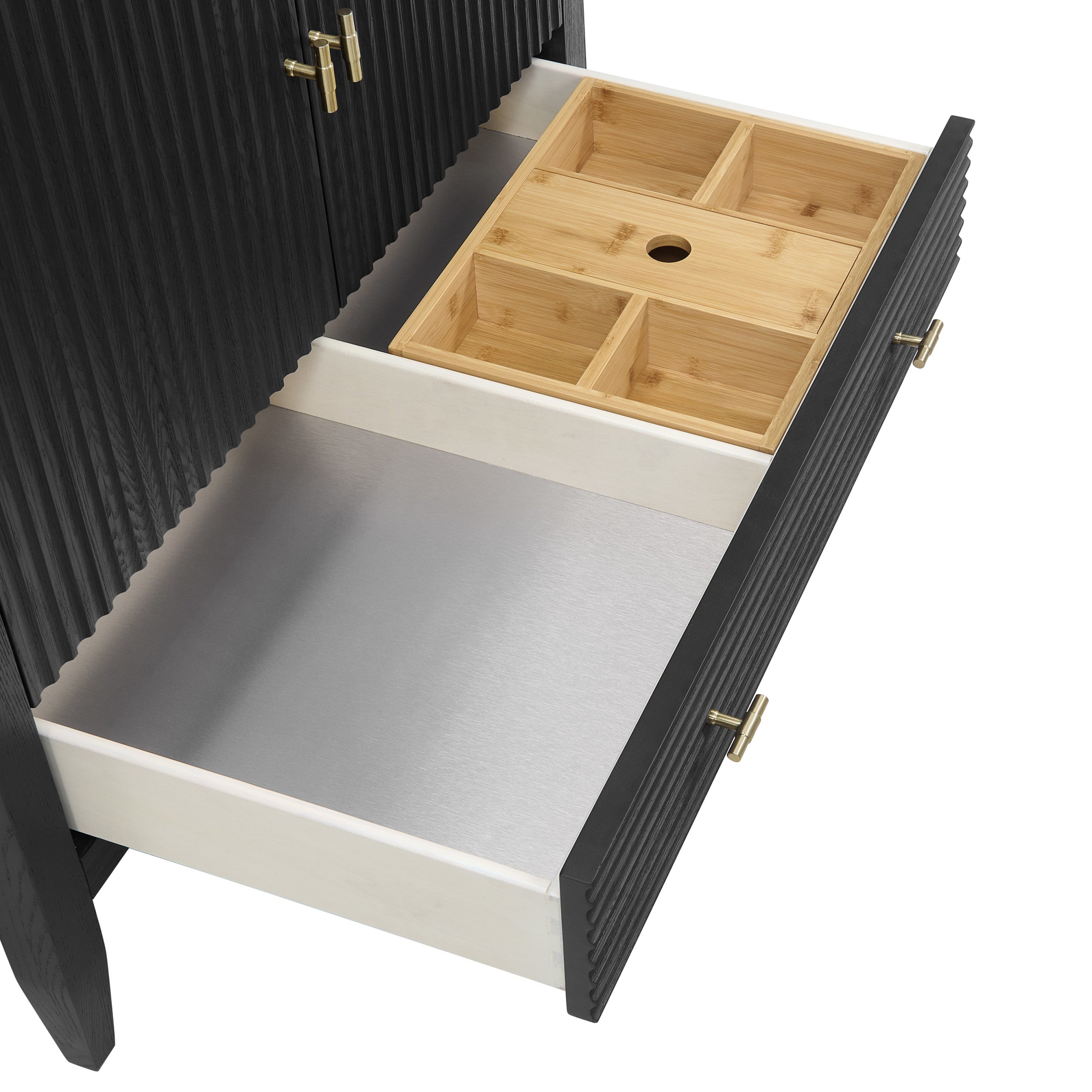 Carbon Oak / White Zeus - 3 Faucet Holes