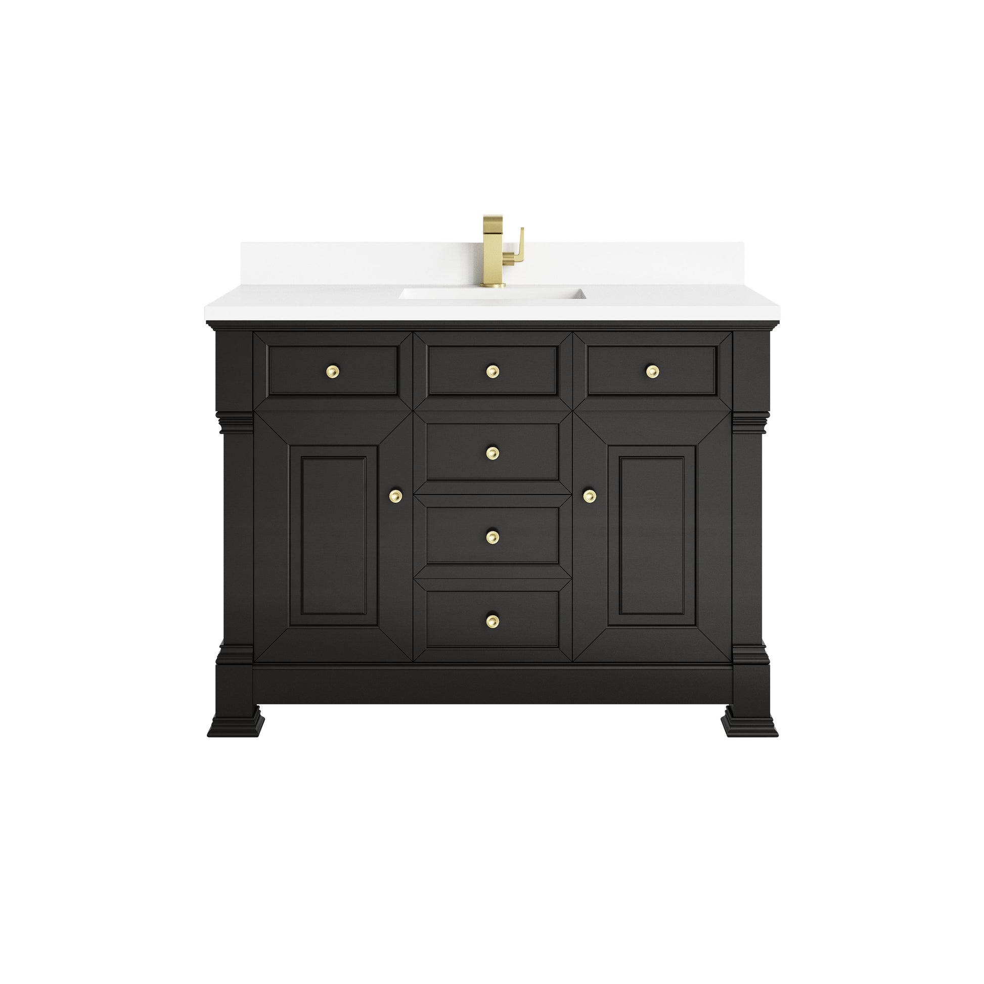 Black Onyx / White Zeus - 1 Faucet Hole