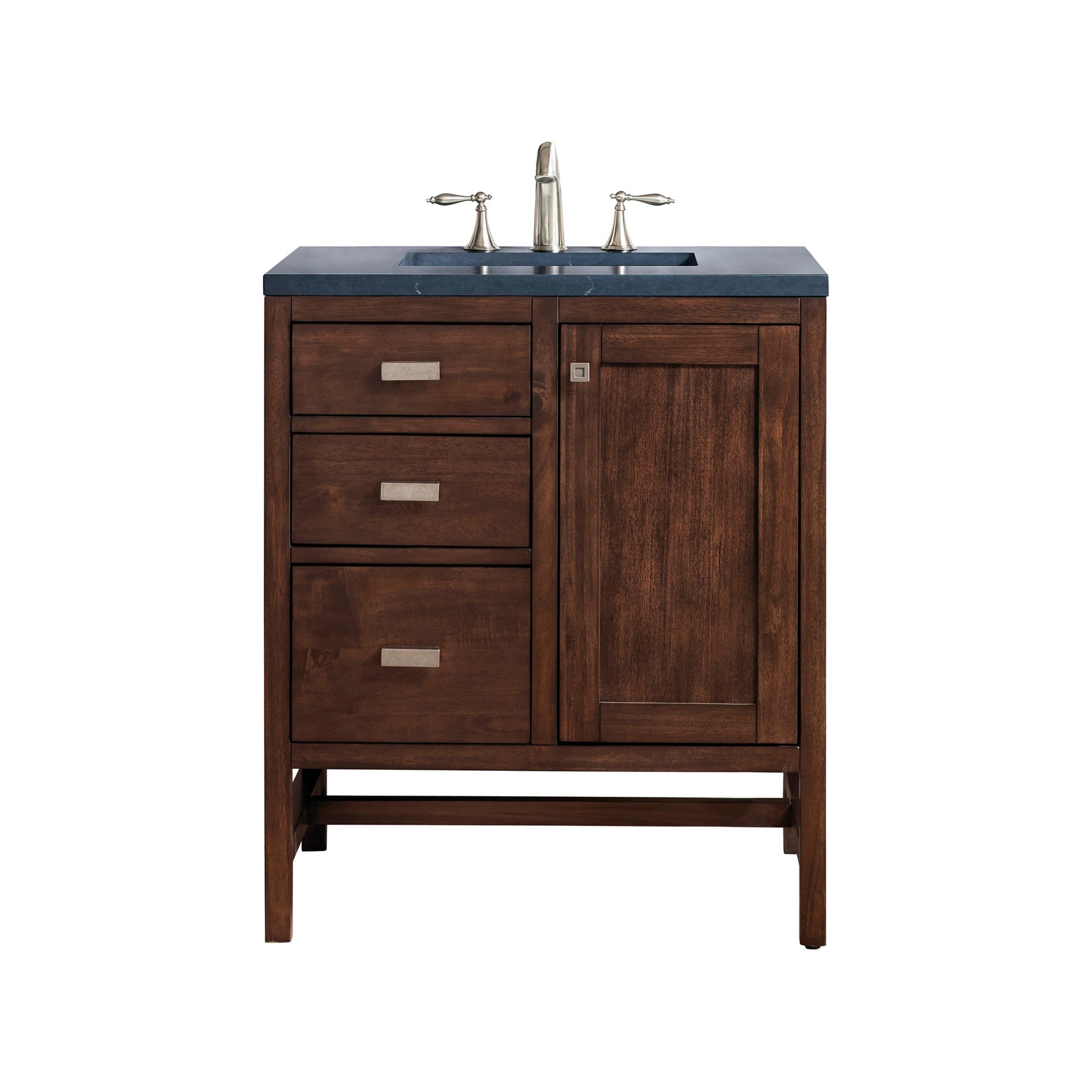 Mid-Century Acacia / Charcoal Soapstone - 3 Faucet Holes