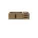 Latte Oak / Matte Black - 1 Faucet Hole