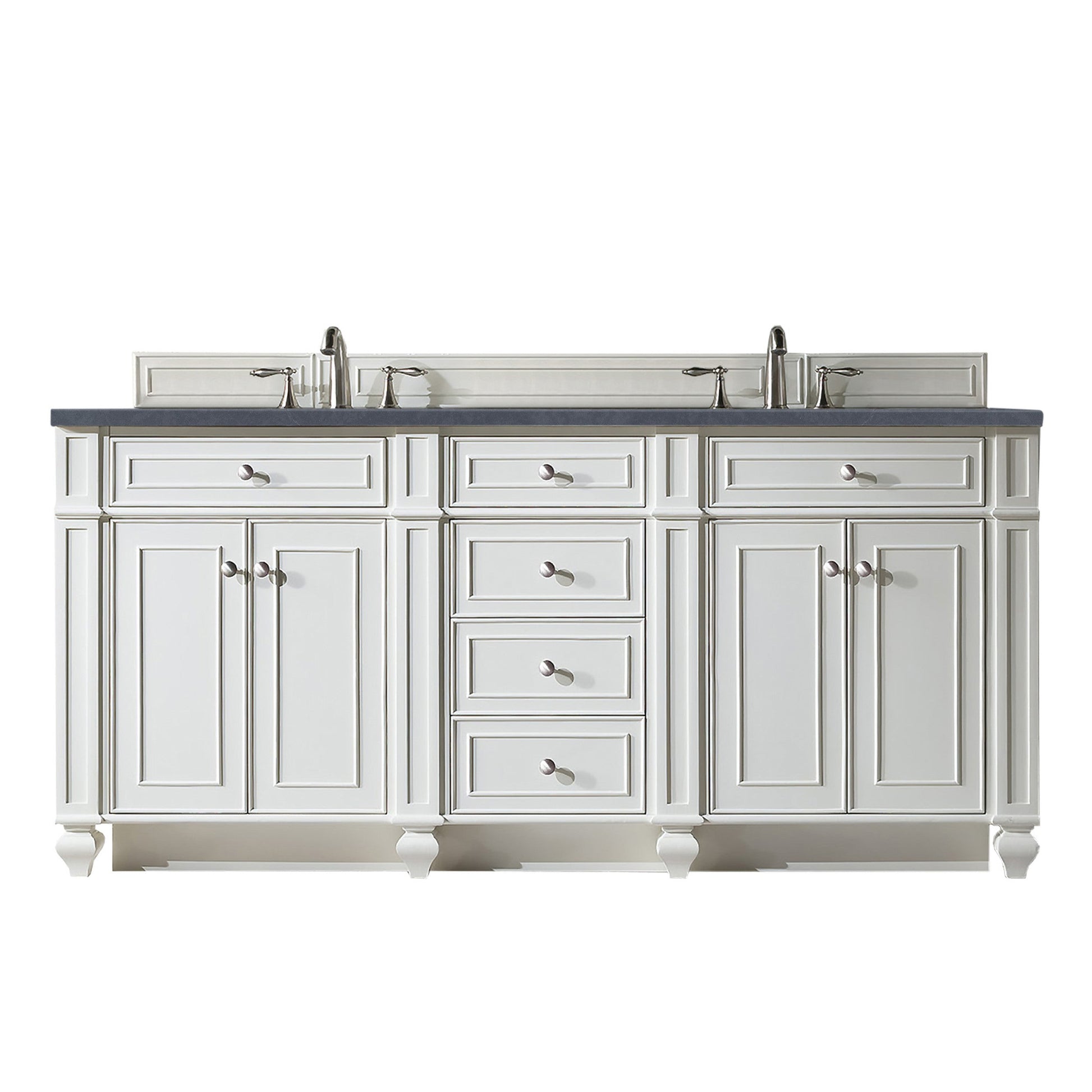 Bright White / Charcoal Soapstone - 3 Faucet Holes