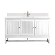 Glossy White / White Zeus - 1 Faucet Hole