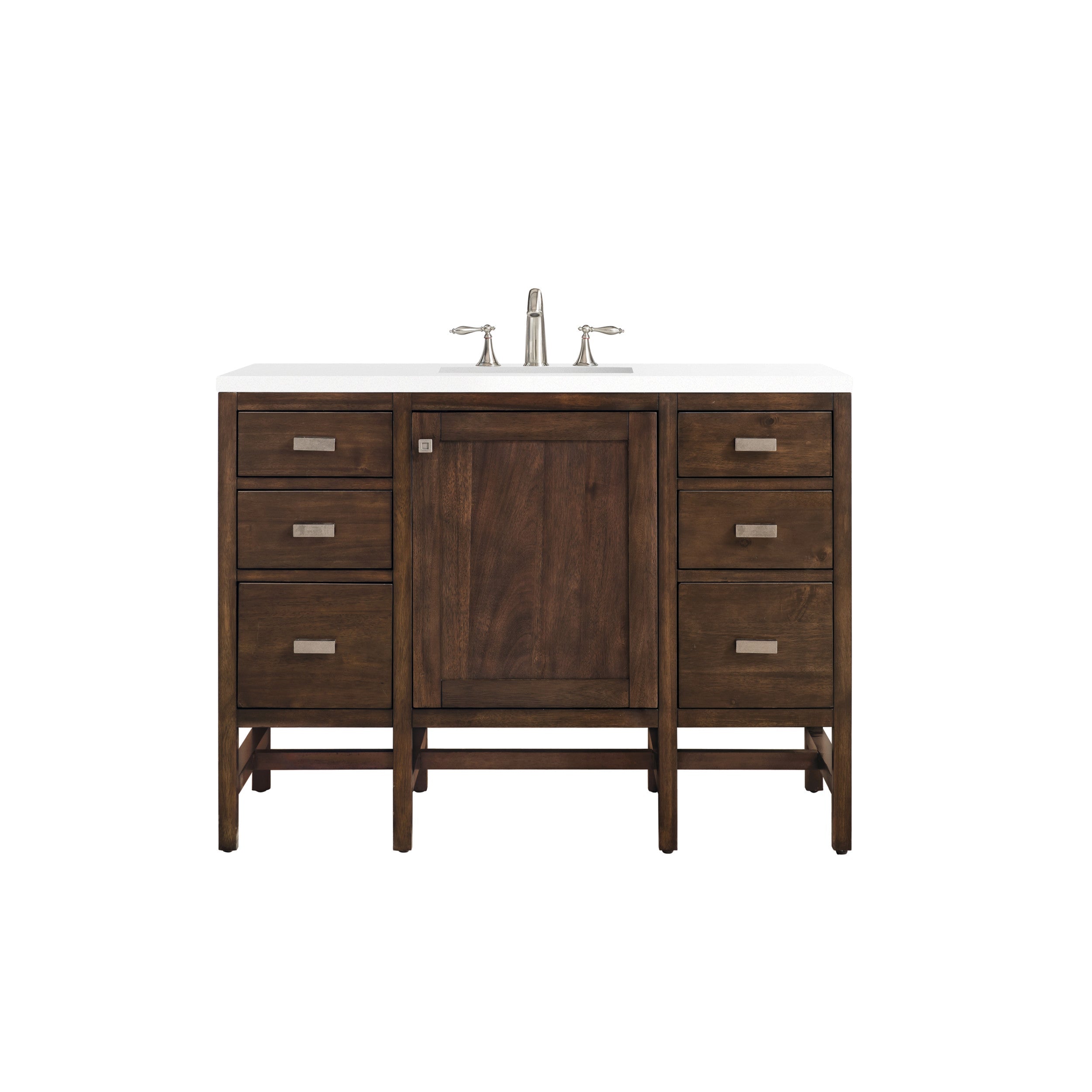 Mid-Century Acacia / White Zeus - 3 Faucet Holes