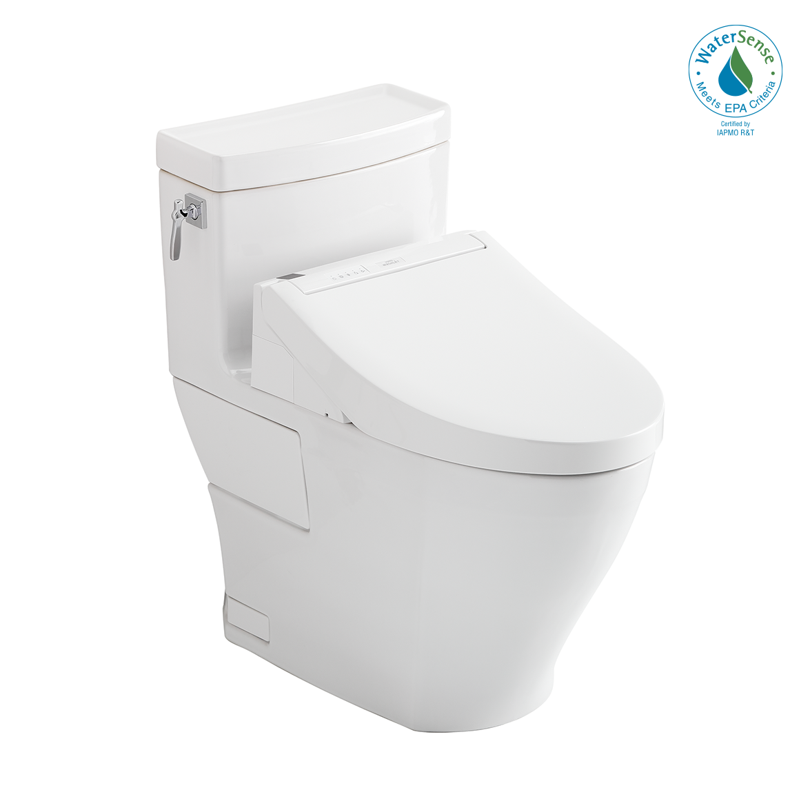 Toto Washlet+ Aimes One Piece Elongated 1.28 GPF Toilet and Washlet C5 Bidet Seat