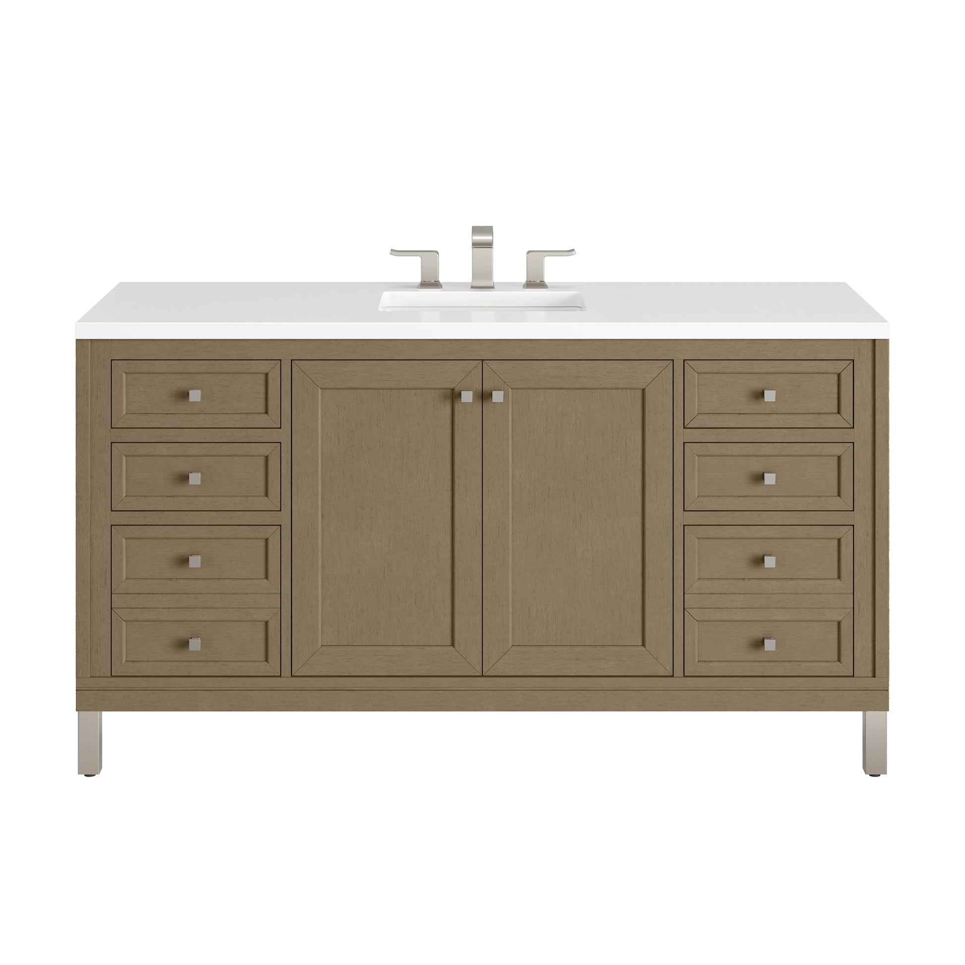 Walnut Whisper / White Zeus - 3 Faucet Holes