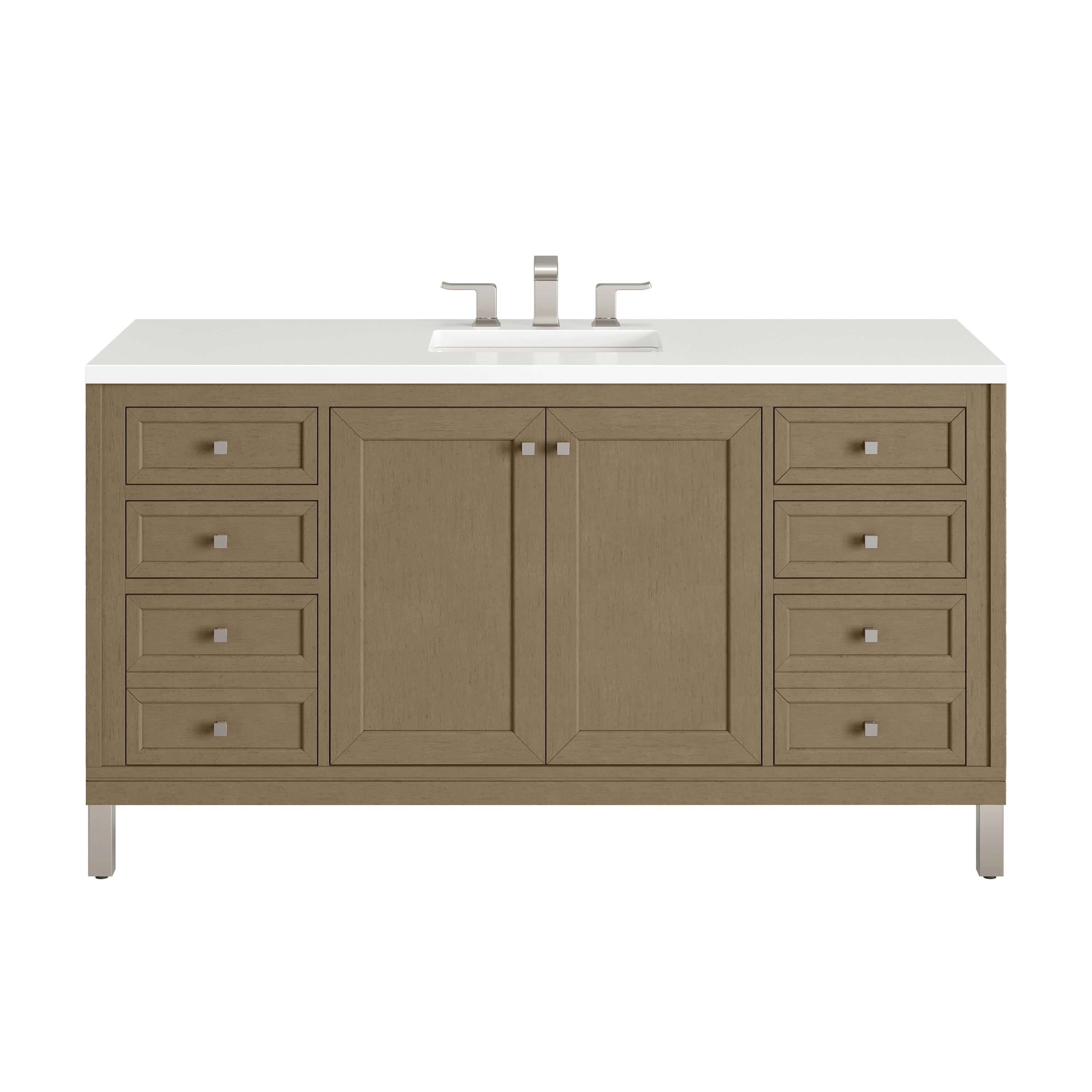 Walnut Whisper / White Zeus - 3 Faucet Holes