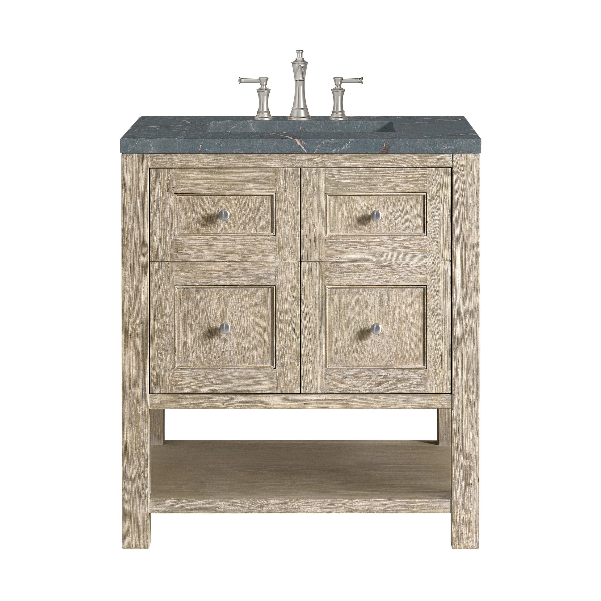 Whitewashed Oak / Parisien Bleu - 3 Faucet Holes