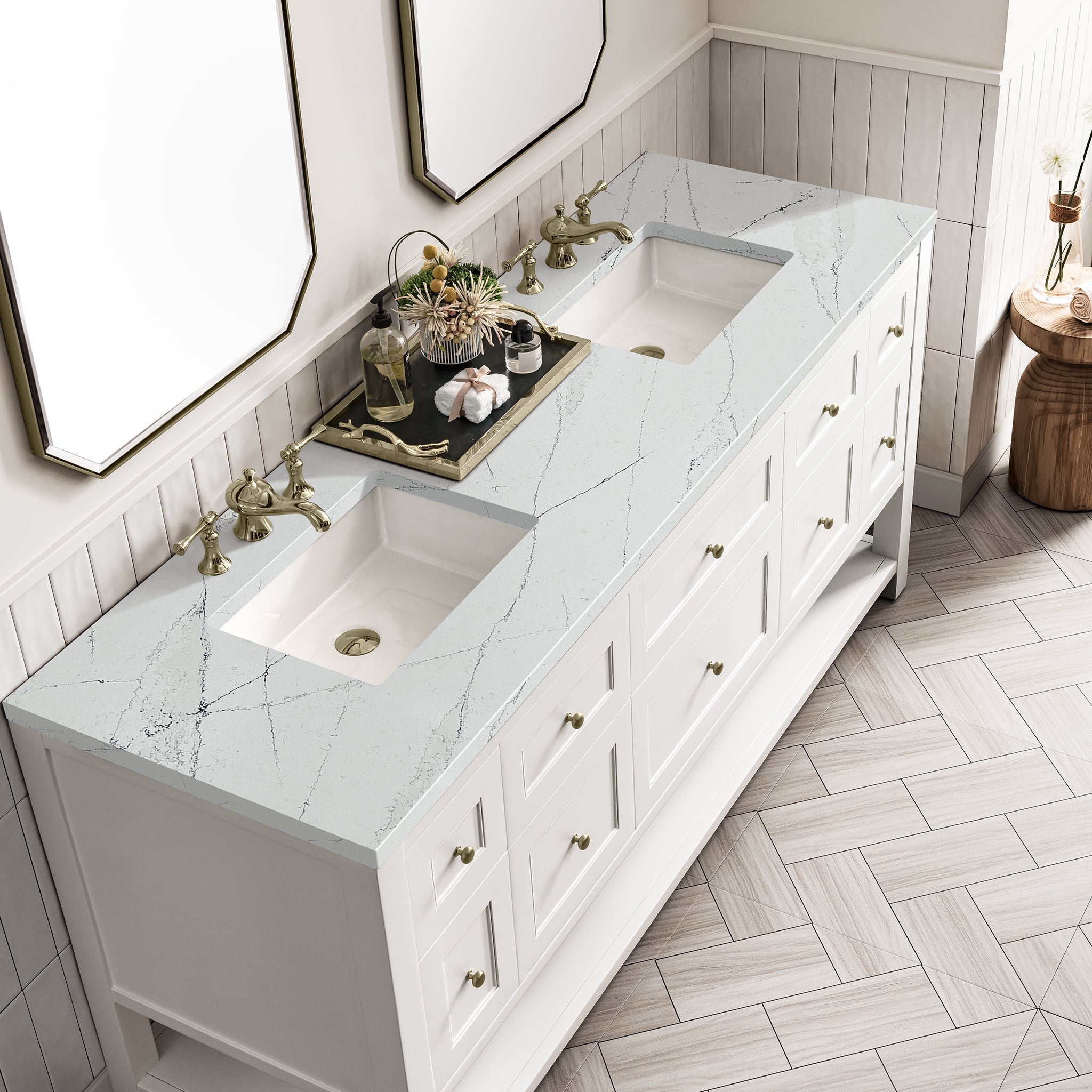 Bright White / Ethereal Noctis - 3 Faucet Holes