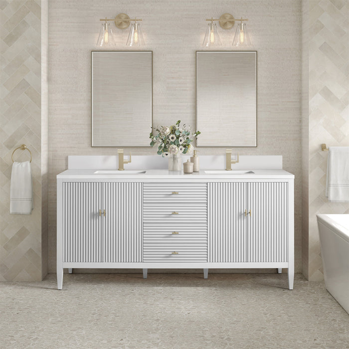 Bright White / White Zeus - 1 Faucet Hole