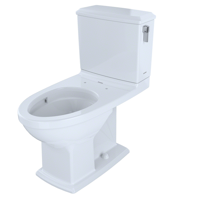 Toto Connelly Two Piece Elongated Dual Max 1.28 and 0.9 GPF Universal Height Toilet with Cefiontect and Right Lever